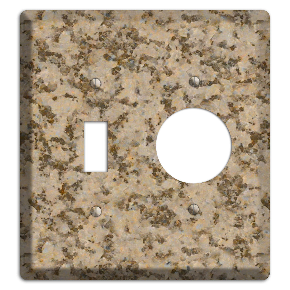 Giallo Santa Cecilia Granite Toggle / Receptacle Wallplate