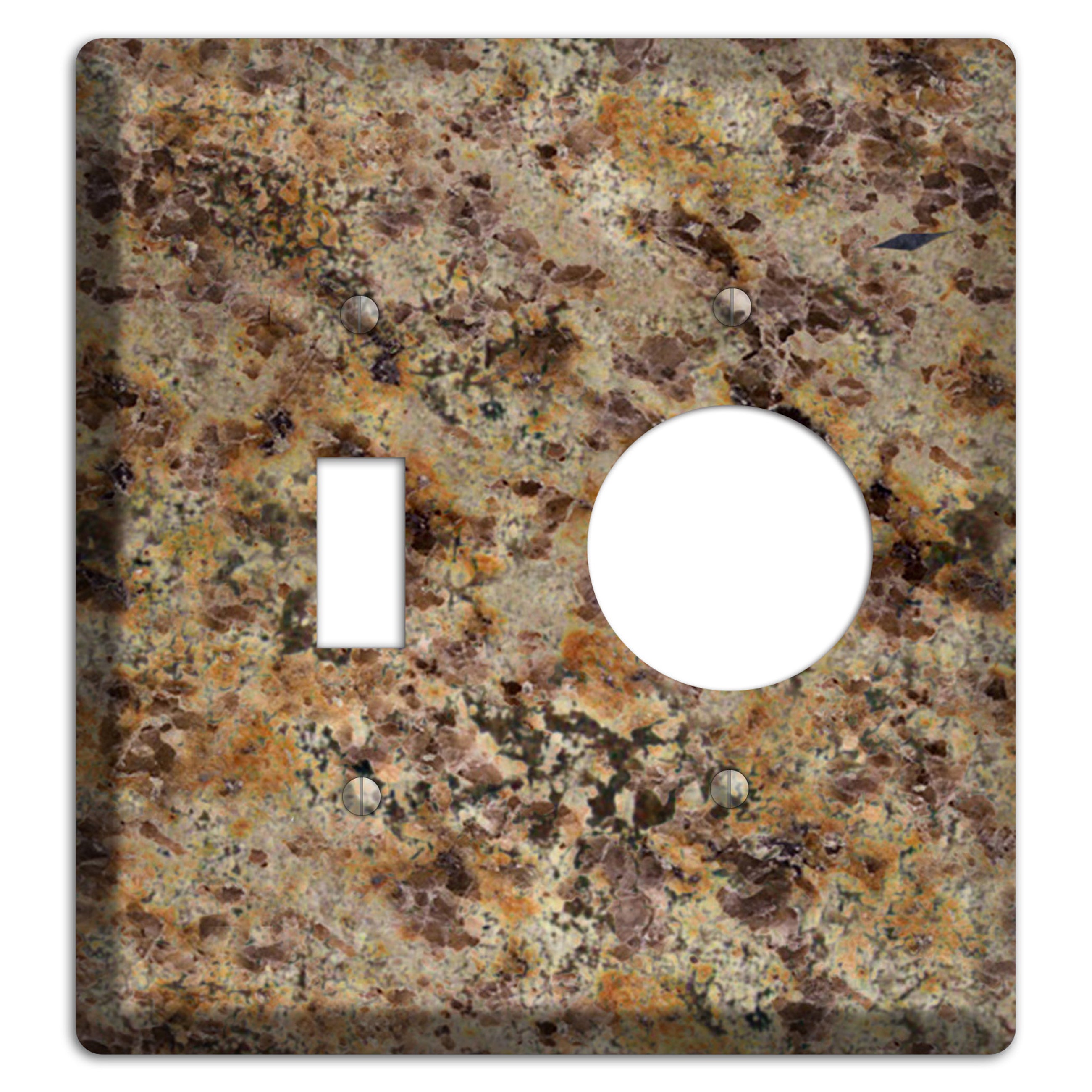 Golden Crystal Granite Toggle / Receptacle Wallplate