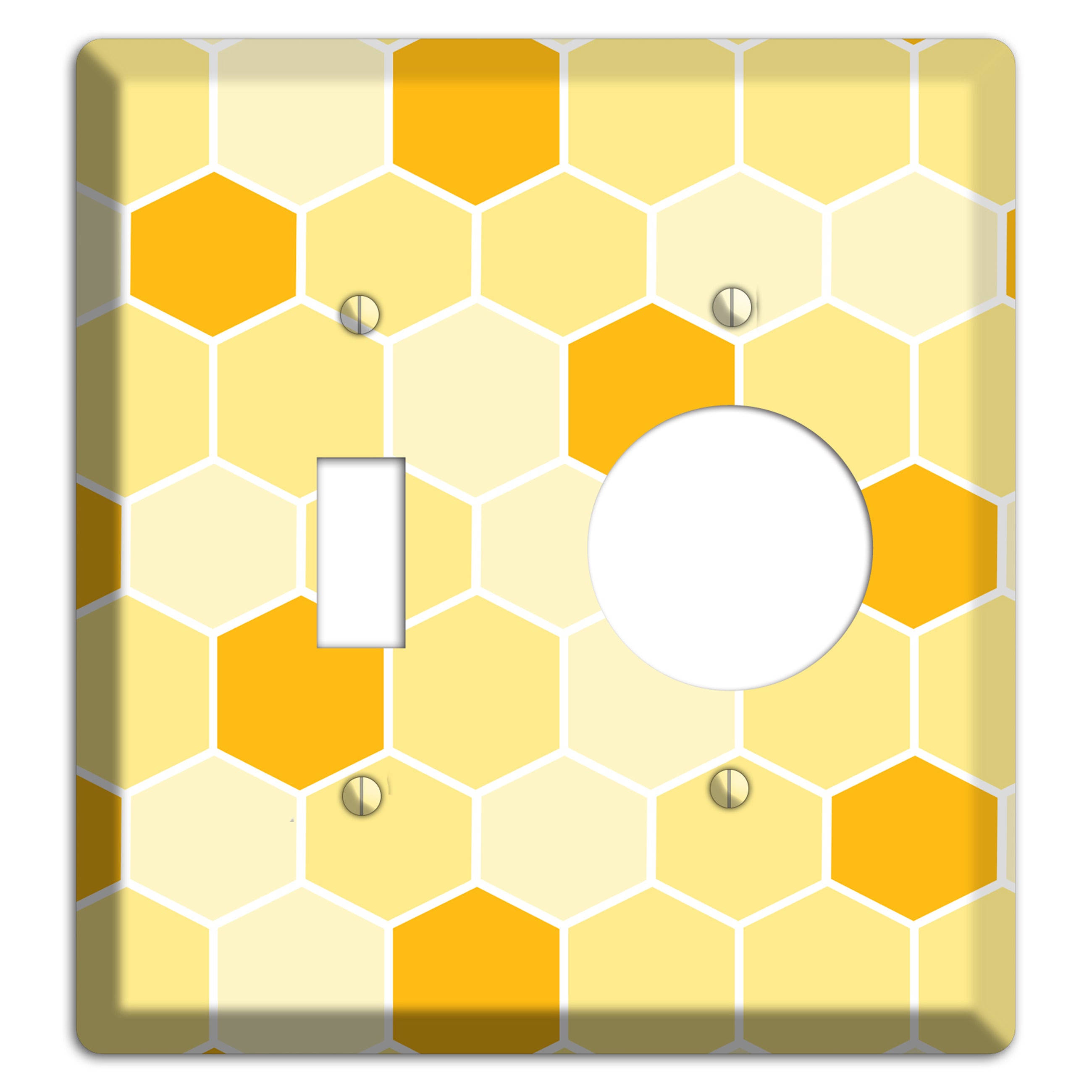 Honeycomb Harvest Toggle / Receptacle Wallplate