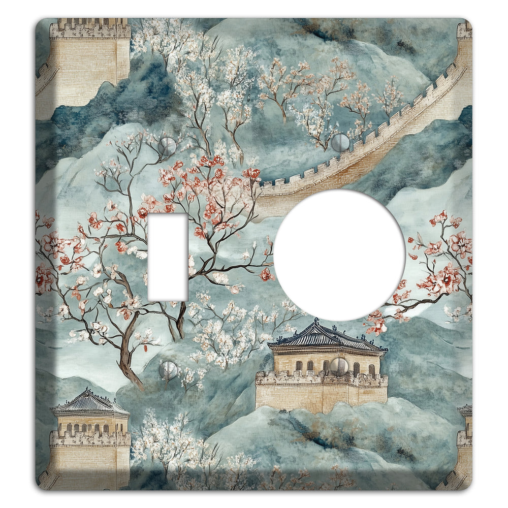 Rampart & Blossom Toggle / Receptacle Wallplate