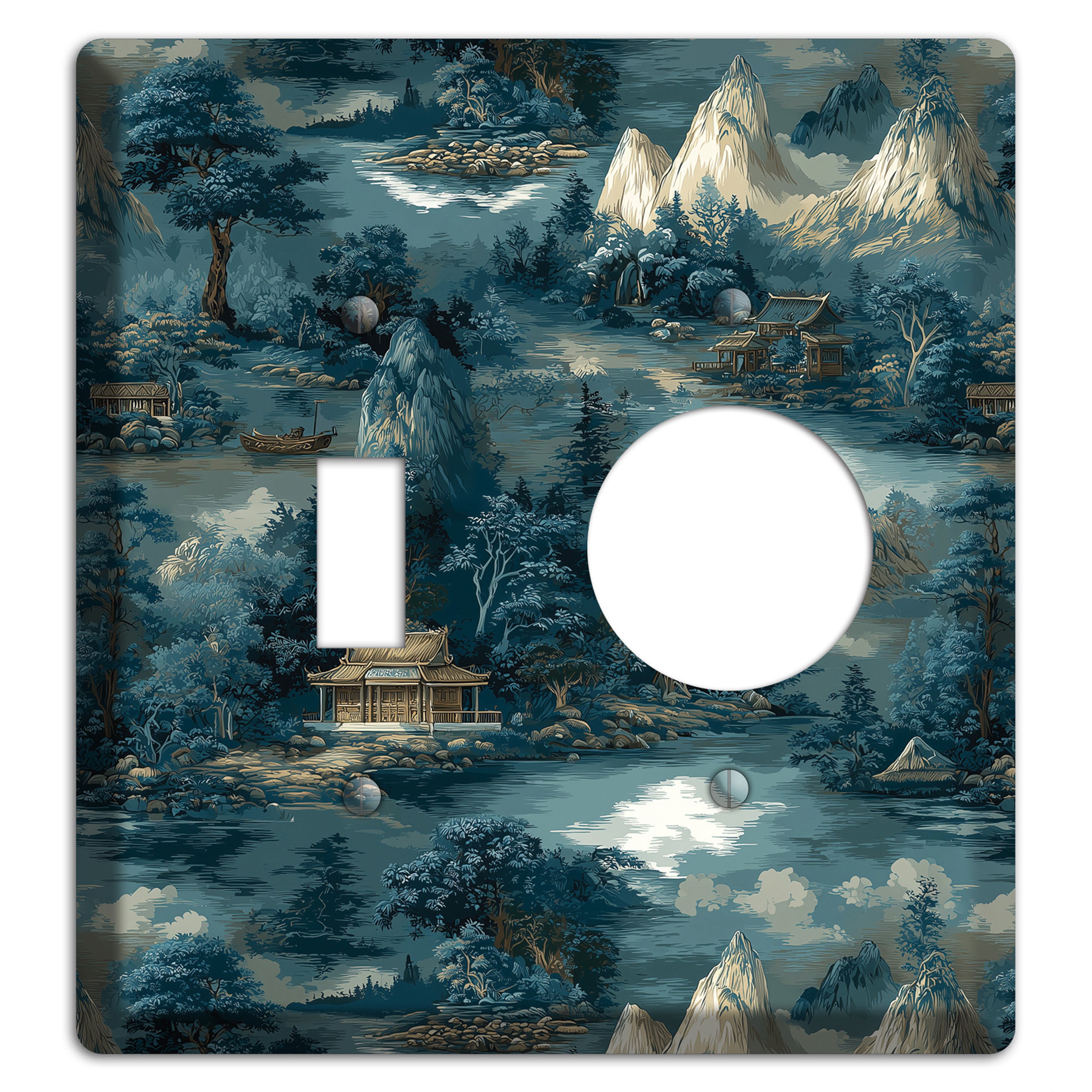 River Mist Refuge Toggle / Receptacle Wallplate