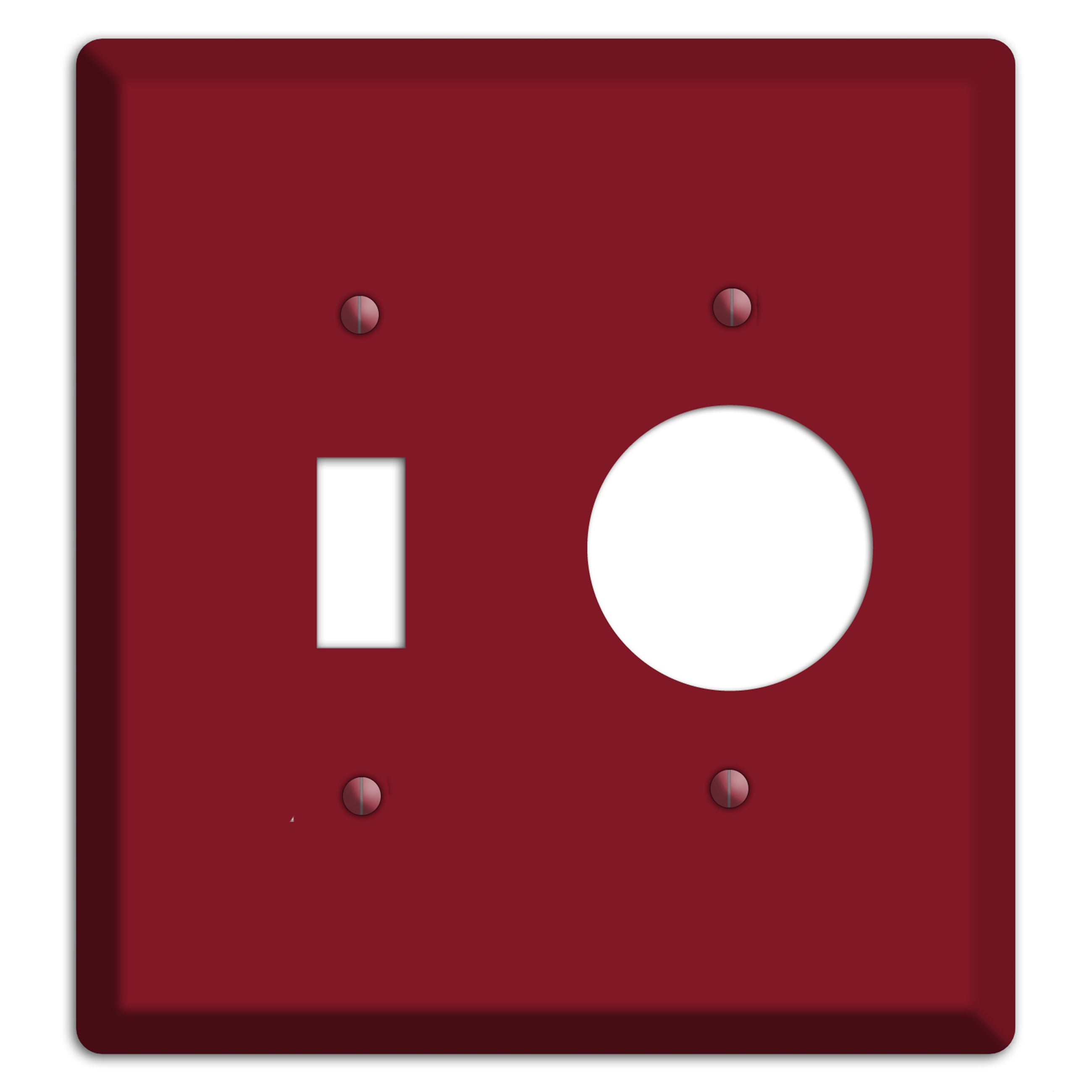 Baxter Burgundy Wine Toggle / Receptacle Wallplate