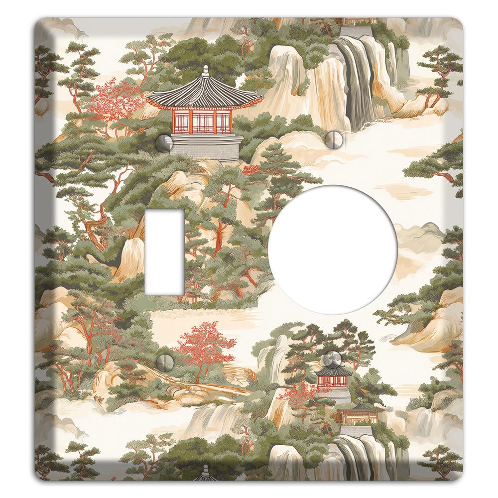 Mountain Pavilion Mist Toggle / Receptacle Wallplate