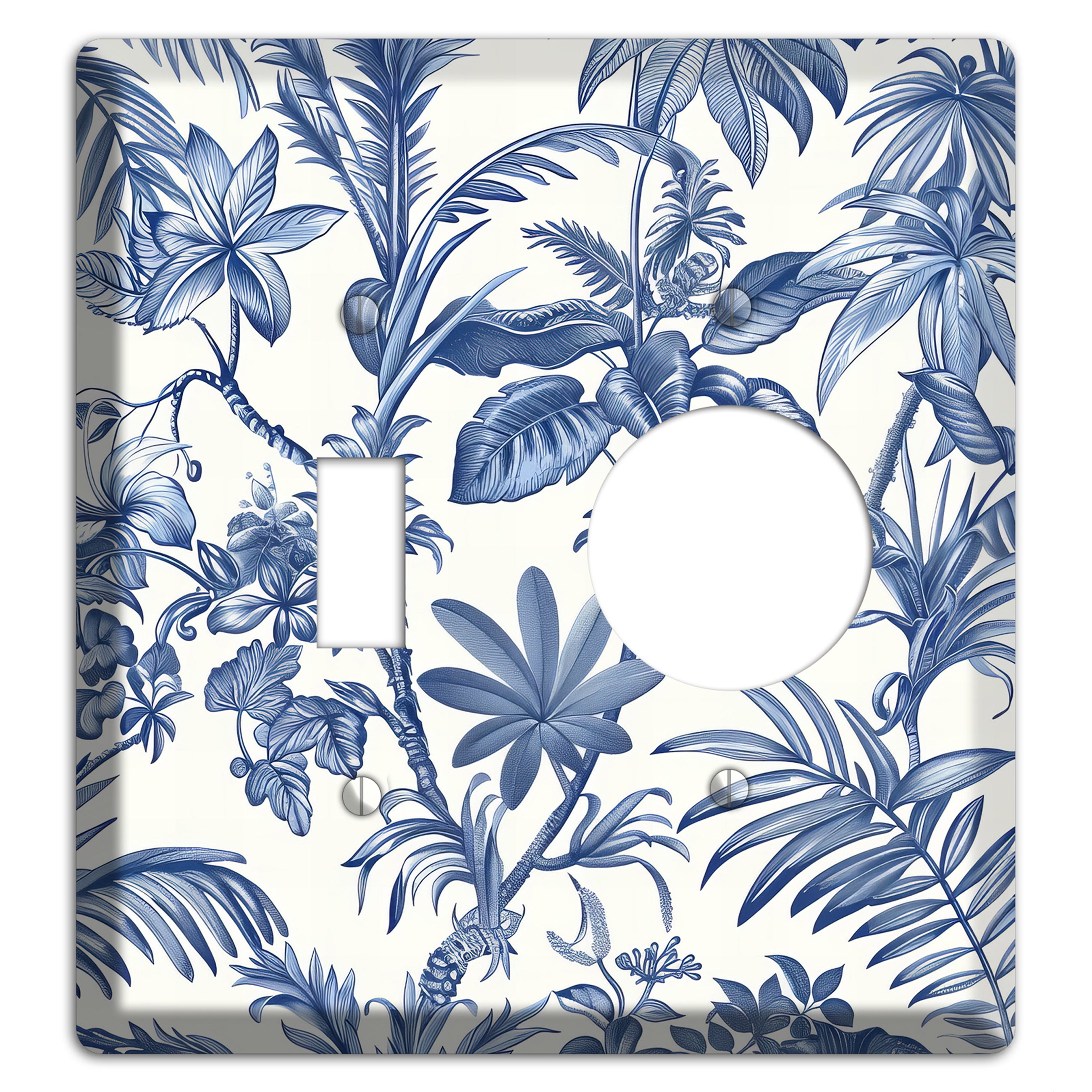Tropic Indigo Reverie Toggle / Receptacle Wallplate