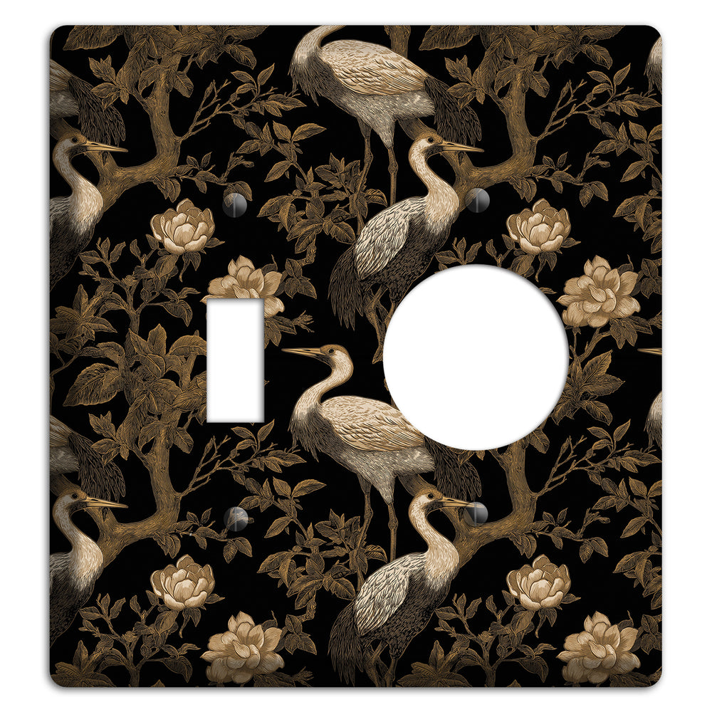 Obsidian Heron Dusk Toggle / Receptacle Wallplate