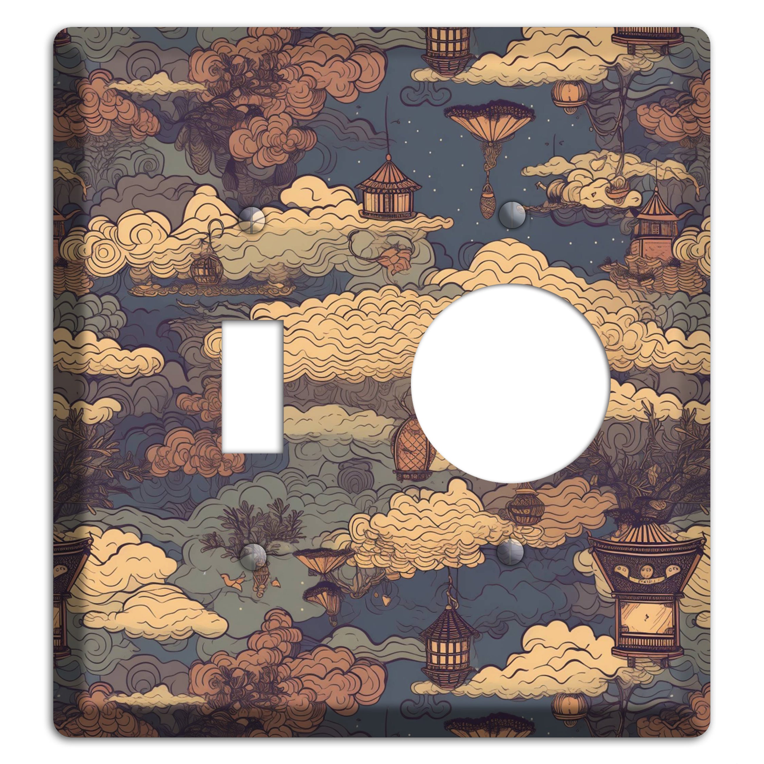 Lantern Sky Realm Toggle / Receptacle Wallplate