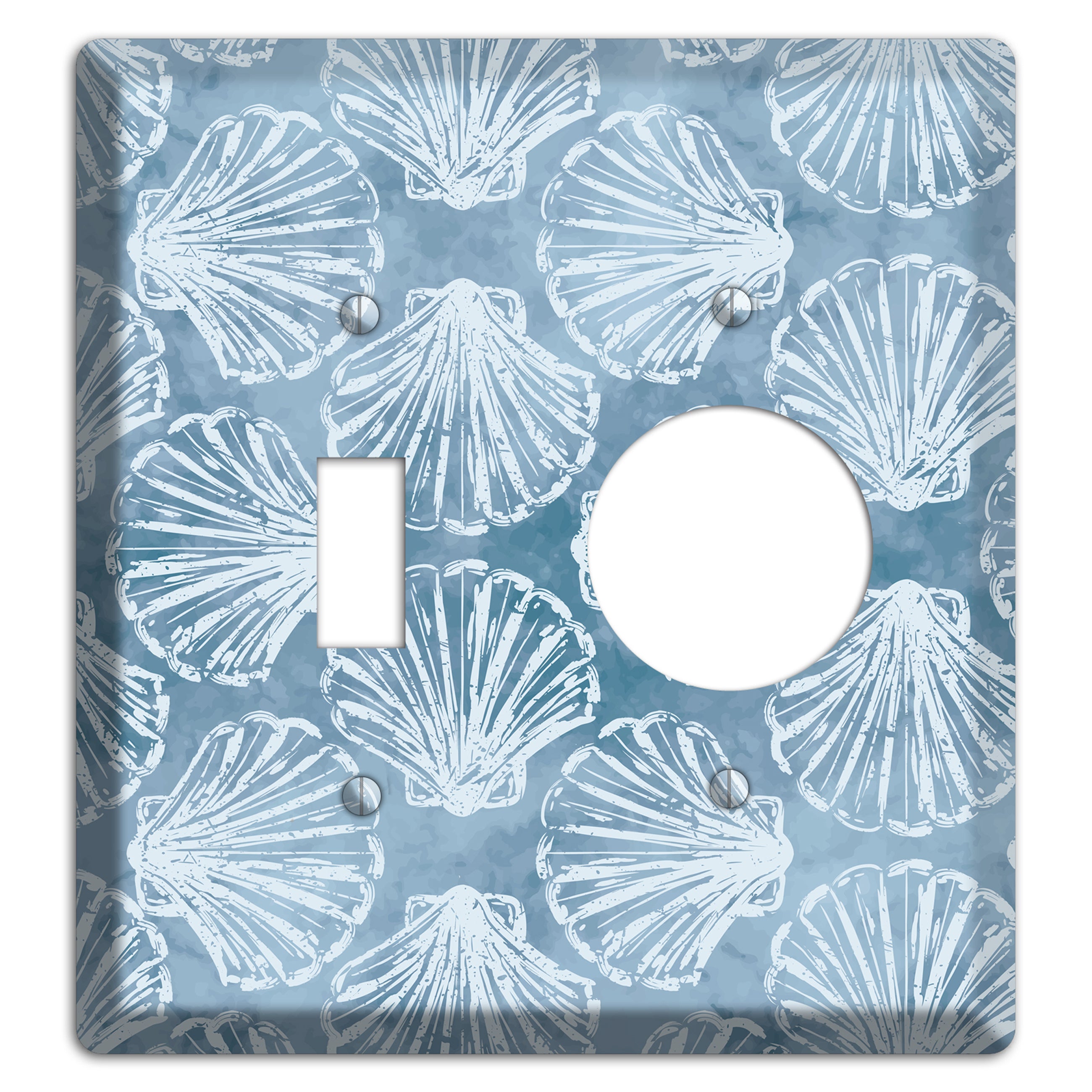 Coastal Shell Drift Toggle / Receptacle Wallplate
