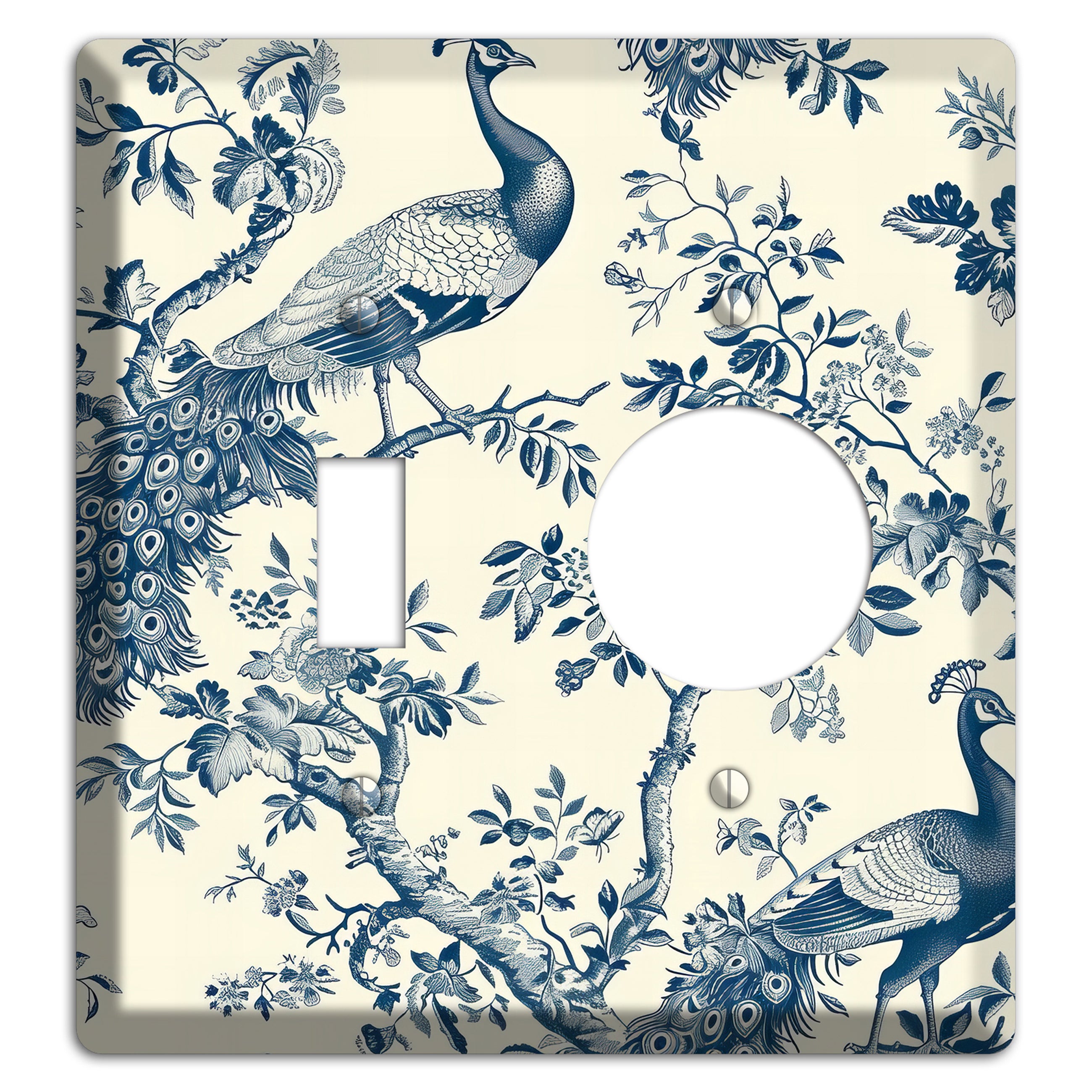 Peacock Court Toggle / Receptacle Wallplate