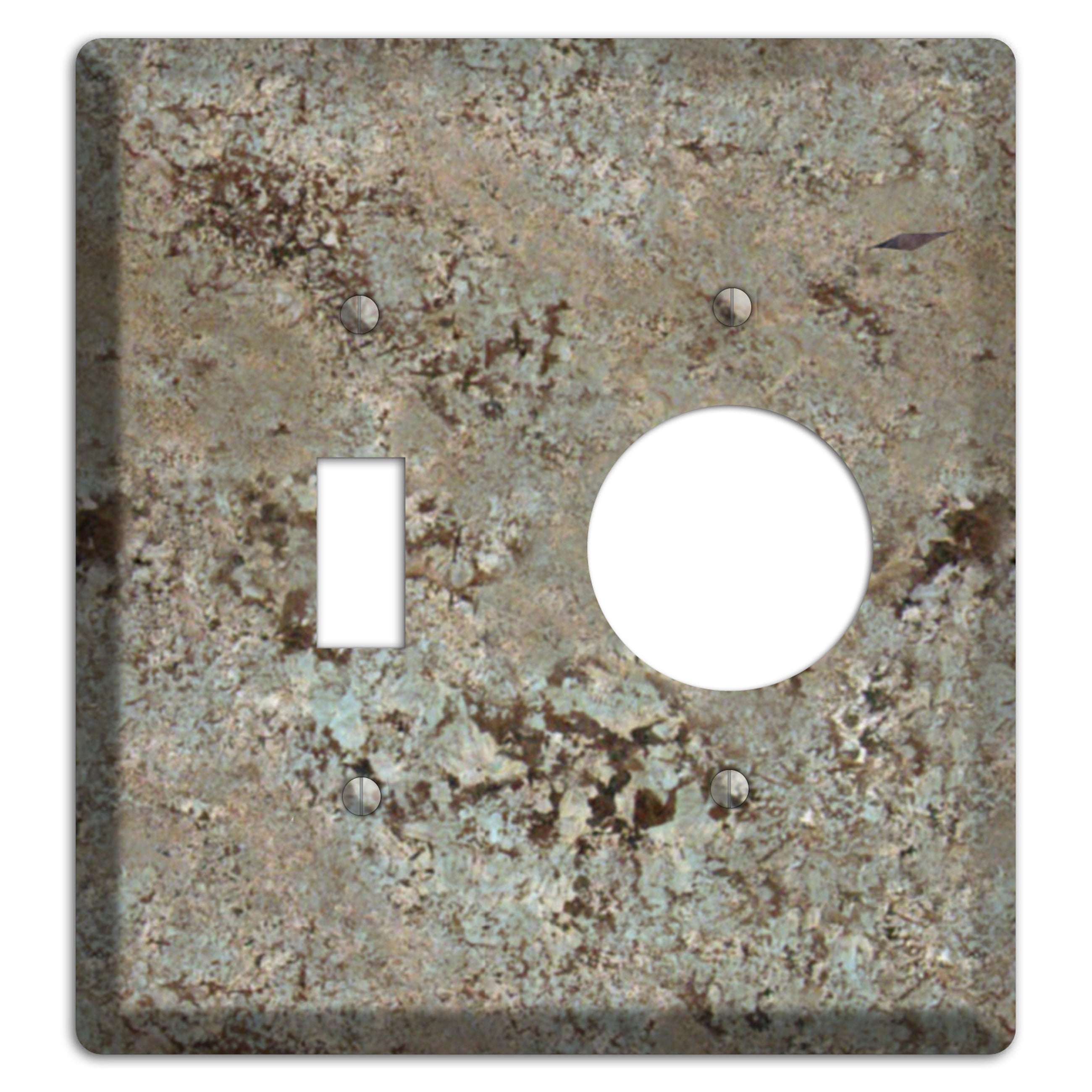 Delicatus White Granite Toggle / Receptacle Wallplate