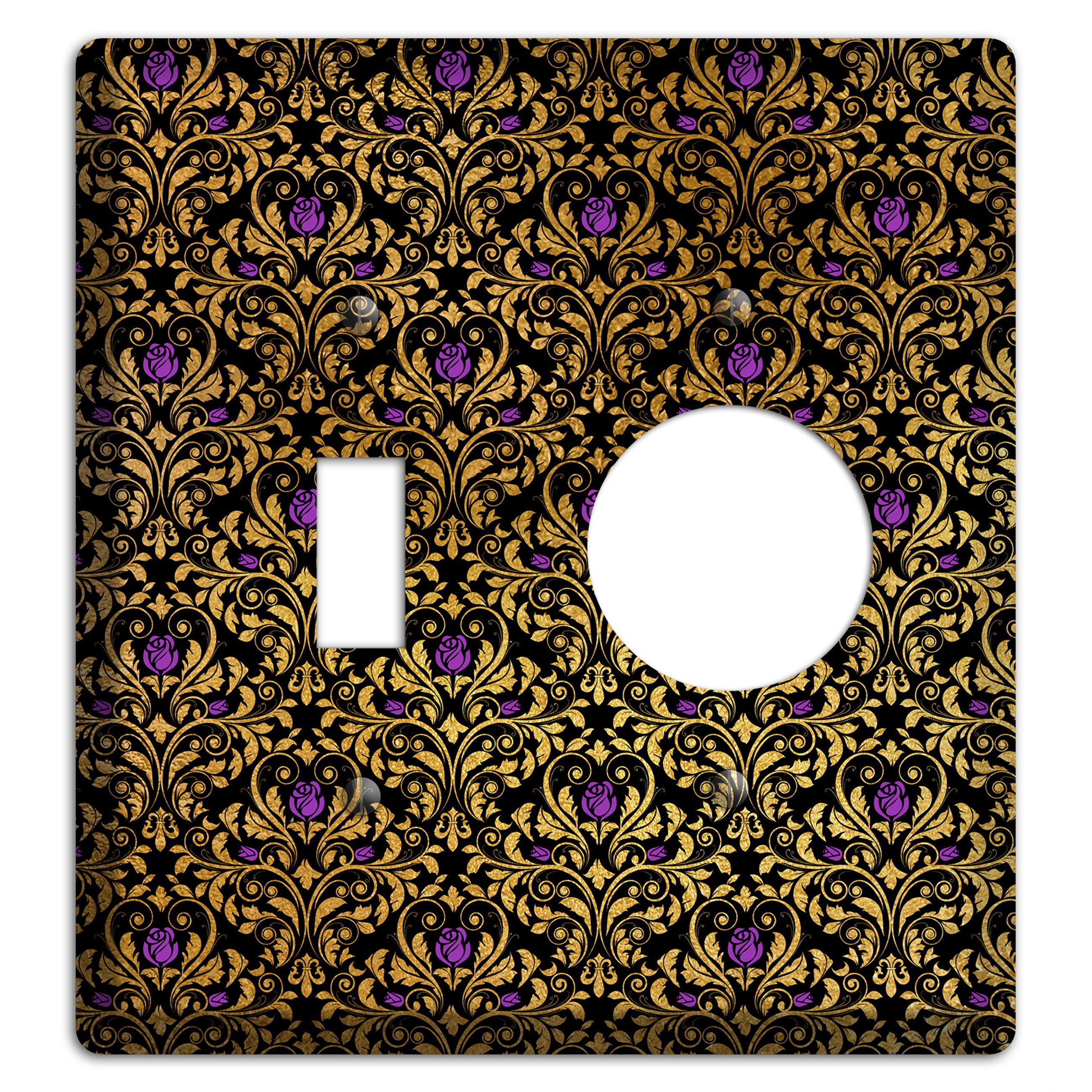 Gilded Masquerade Toggle / Receptacle Wallplate
