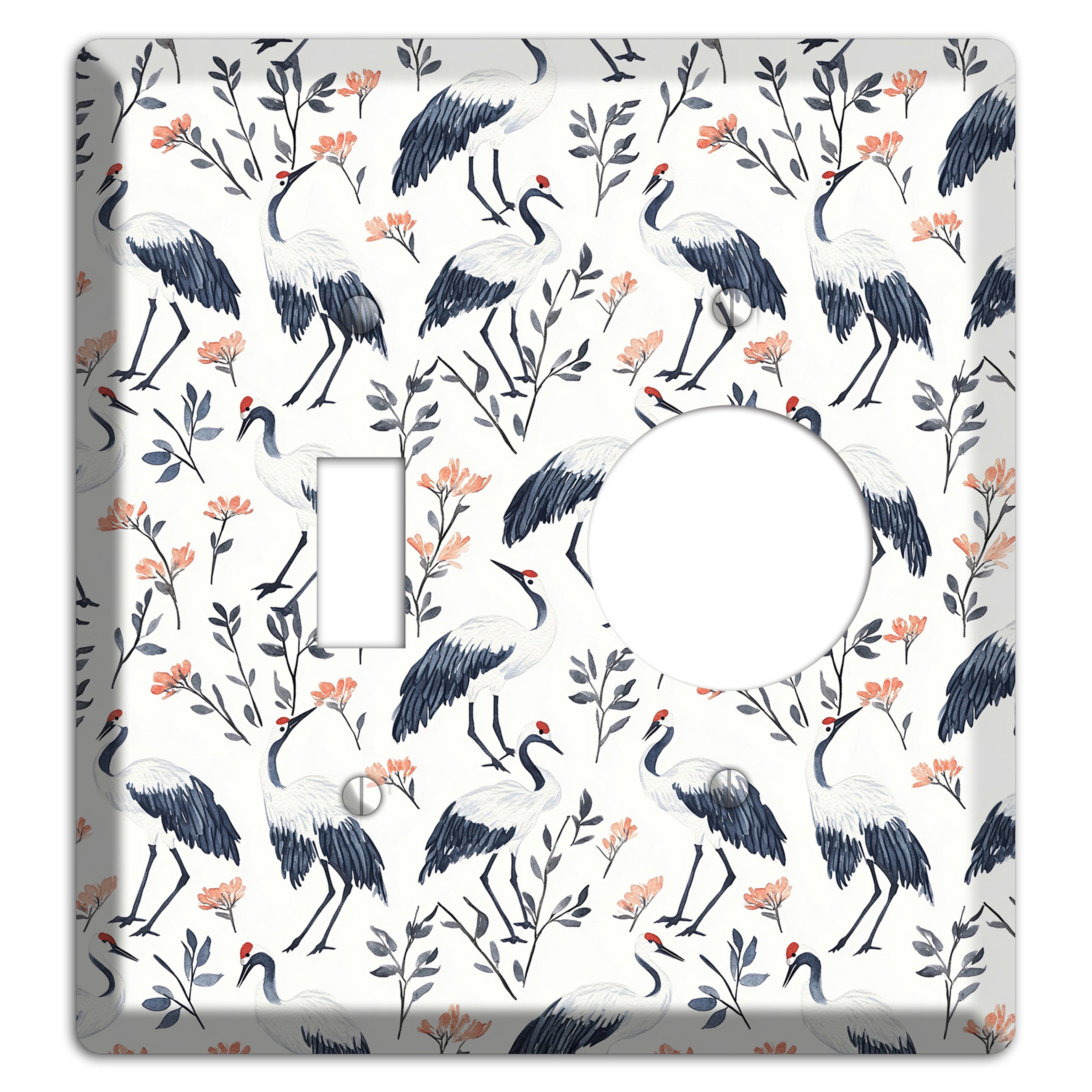 Slate & Coral Marsh Toggle / Receptacle Wallplate