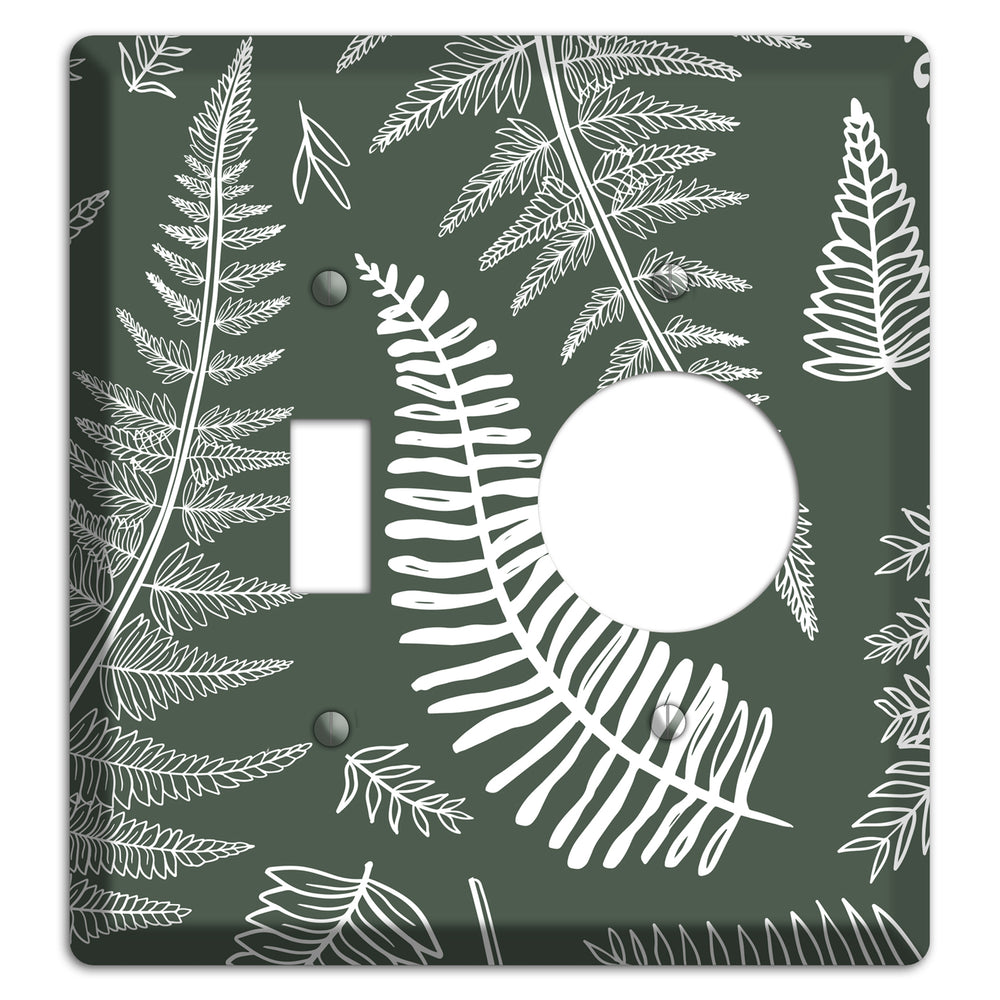 Forest Floor Etching Toggle / Receptacle Wallplate