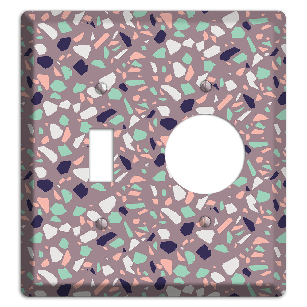 Lavender Shard Toggle / Receptacle Wallplate