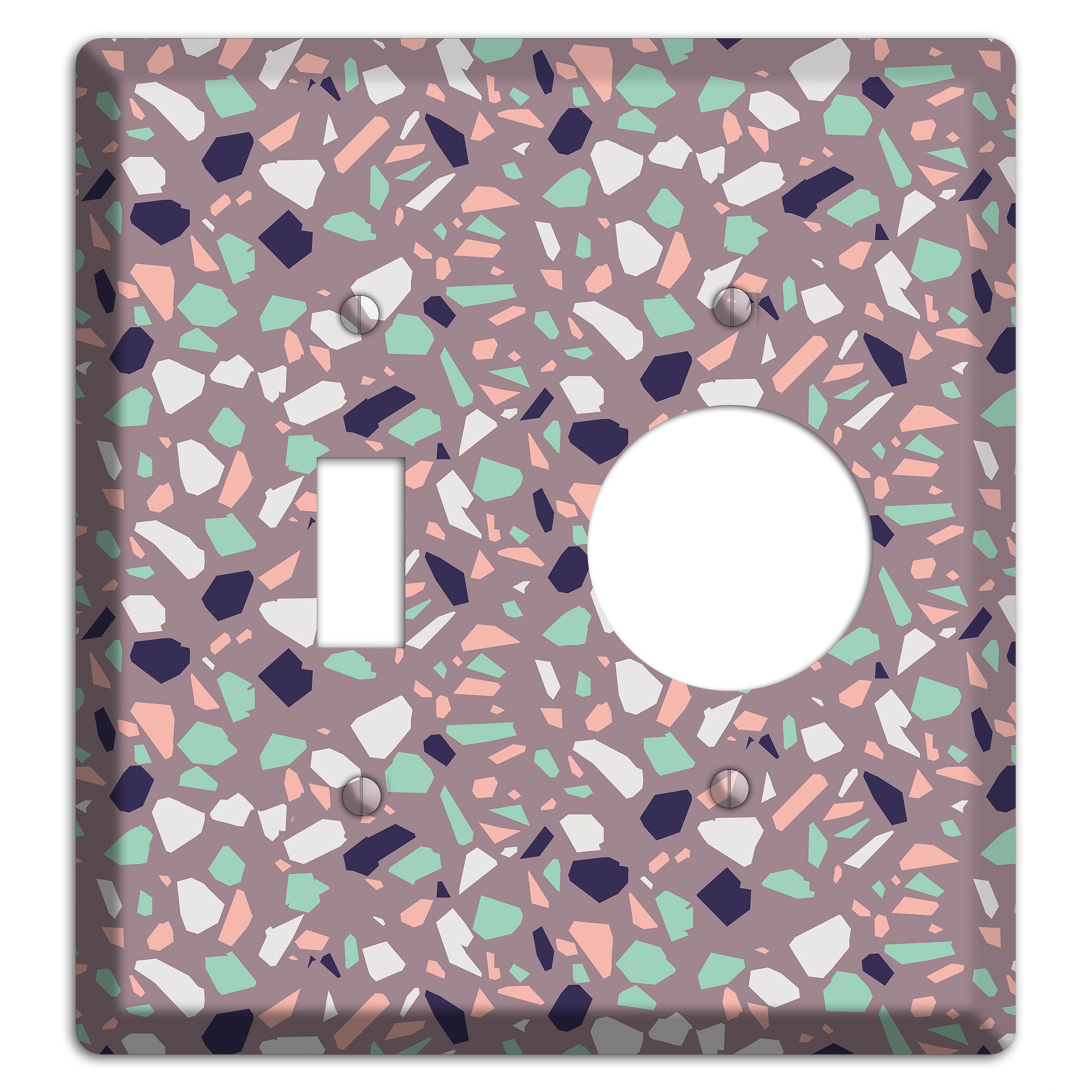 Lavender Shard Toggle / Receptacle Wallplate