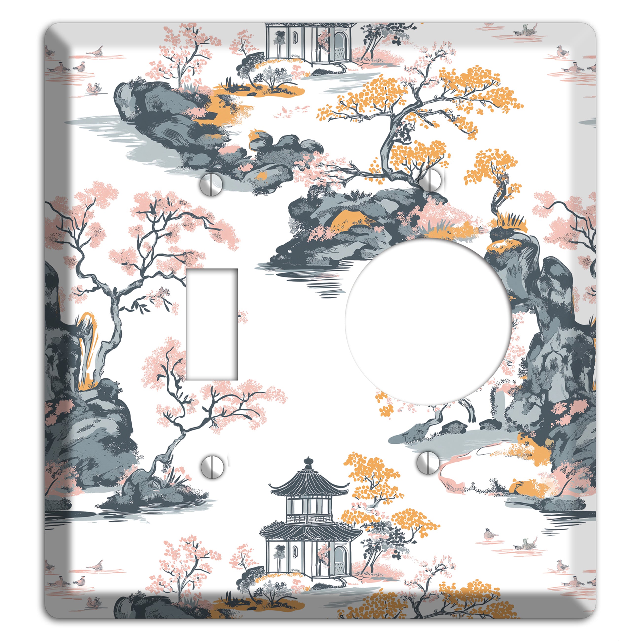 Stone Garden Reverie Toggle / Receptacle Wallplate