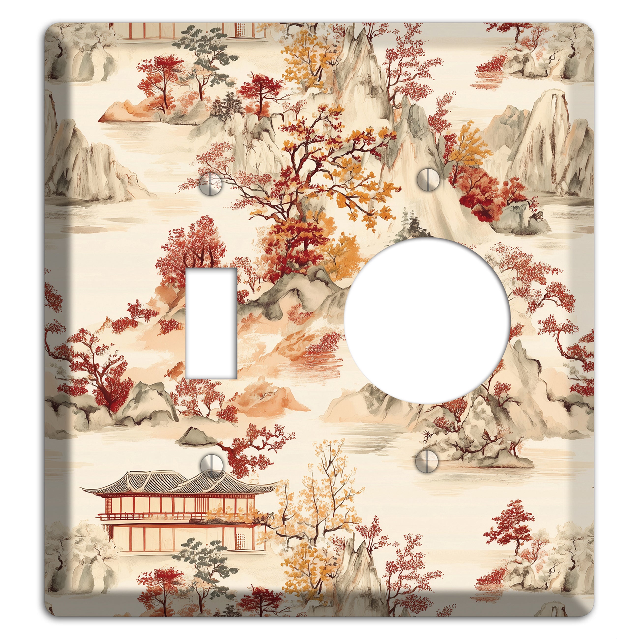 Mountain Autumn Reverie Toggle / Receptacle Wallplate