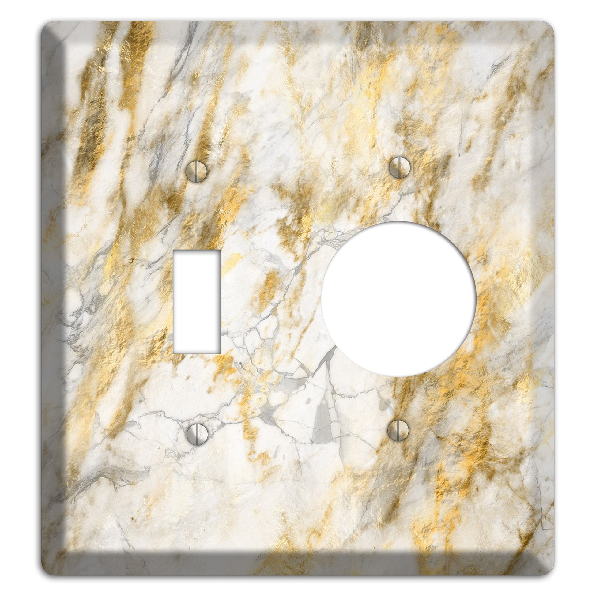 Marigold Marble Toggle / Receptacle Wallplate