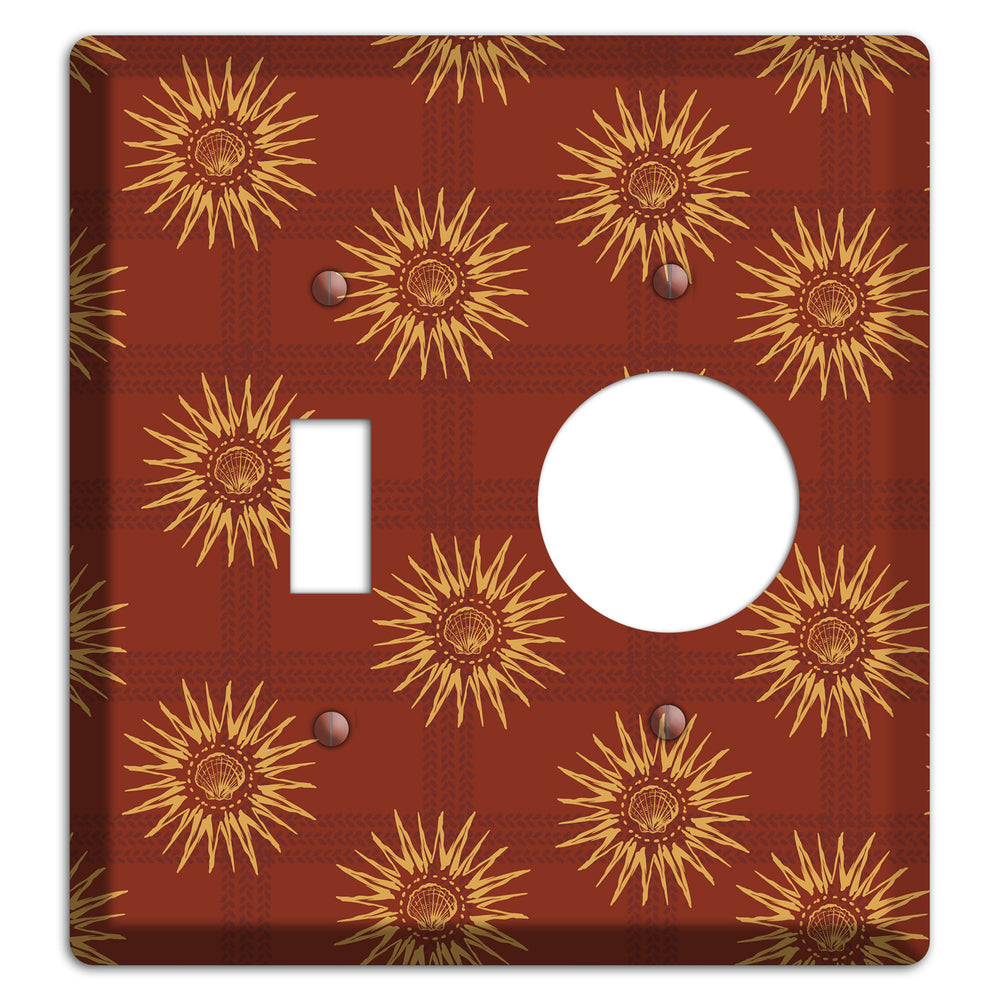 Russet Sun Plaid Toggle / Receptacle Wallplate