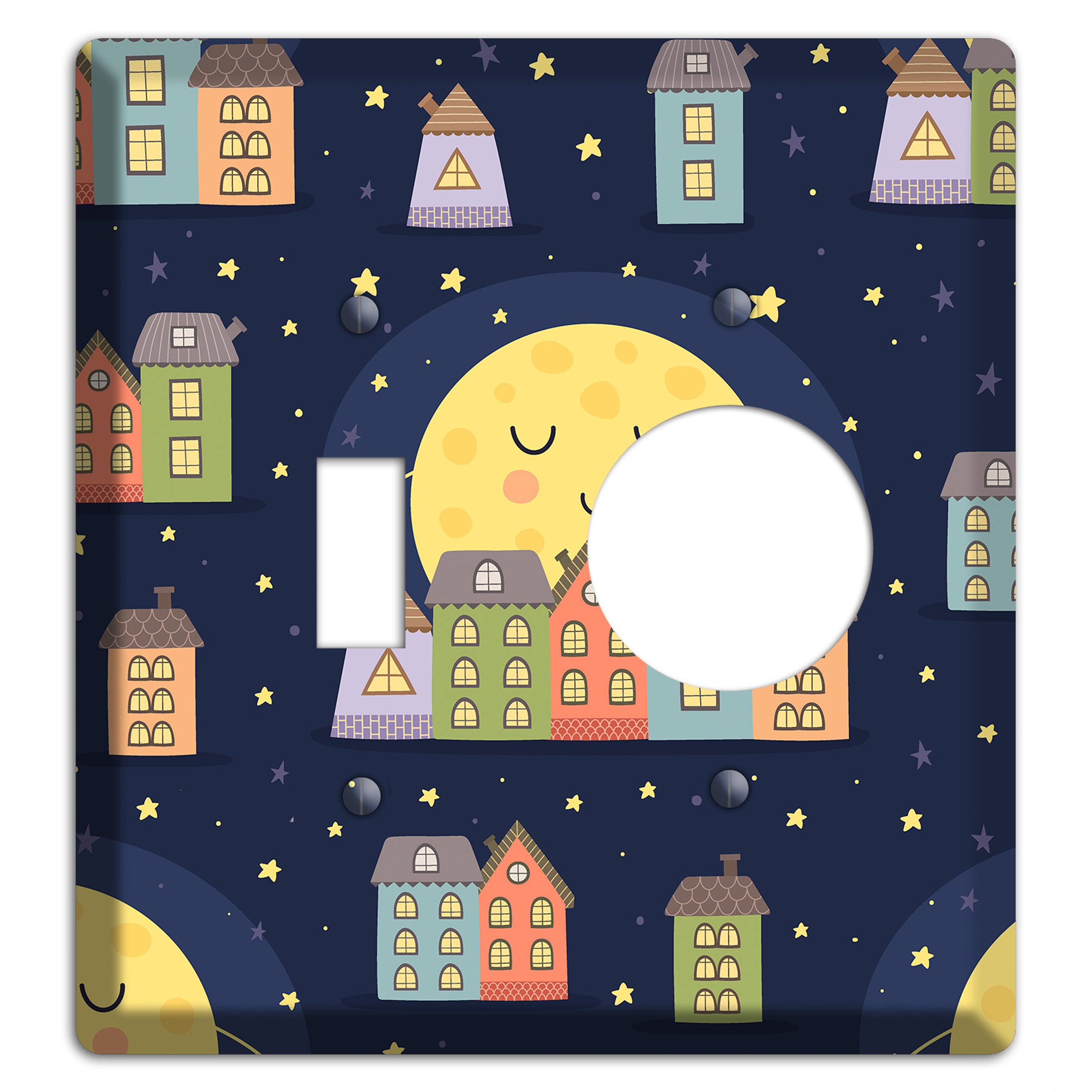 Sleepy Town Toggle / Receptacle Wallplate
