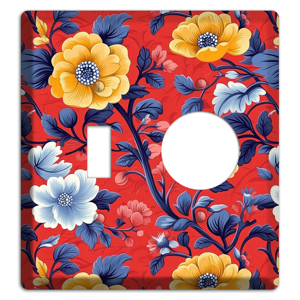Scarlet Garden Reverie Toggle / Receptacle Wallplate