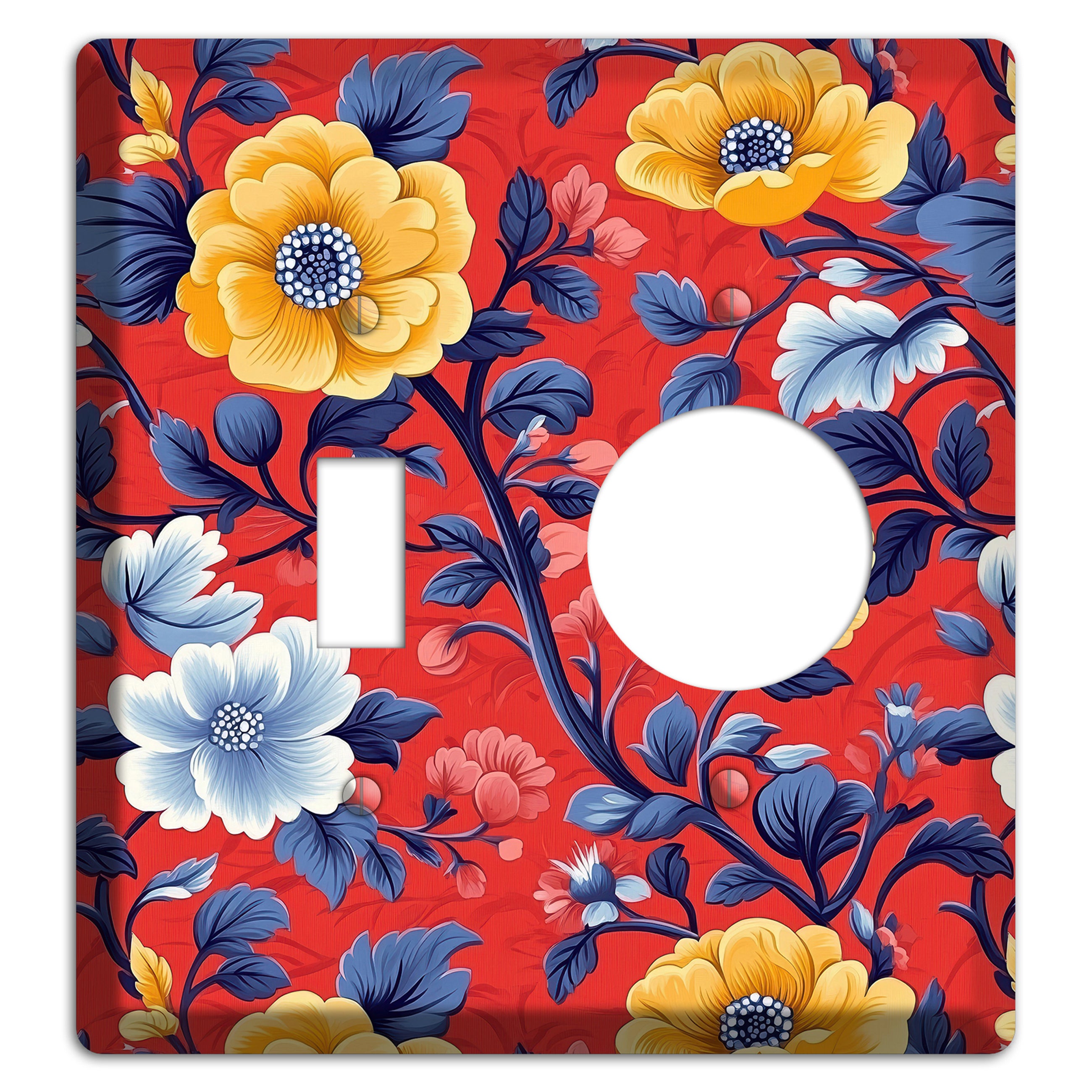 Scarlet Garden Reverie Toggle / Receptacle Wallplate