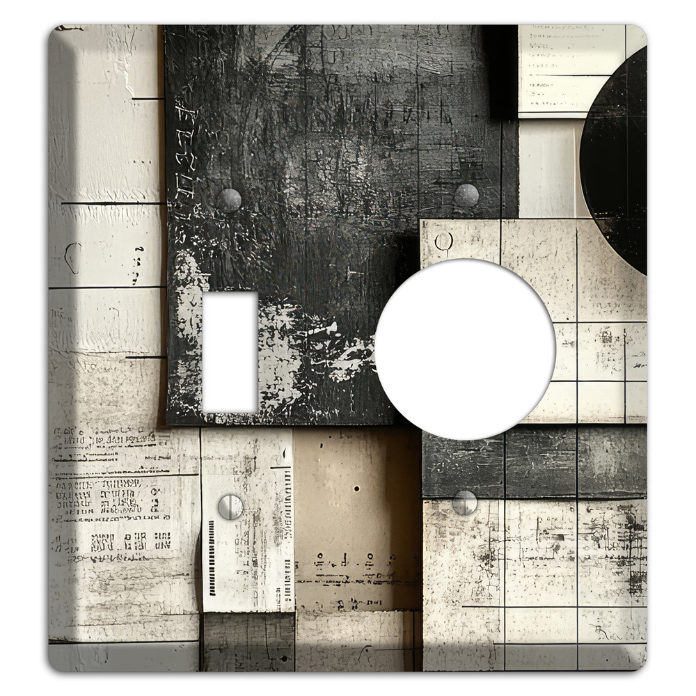 Lunar Grid Archive Toggle / Receptacle Wallplate