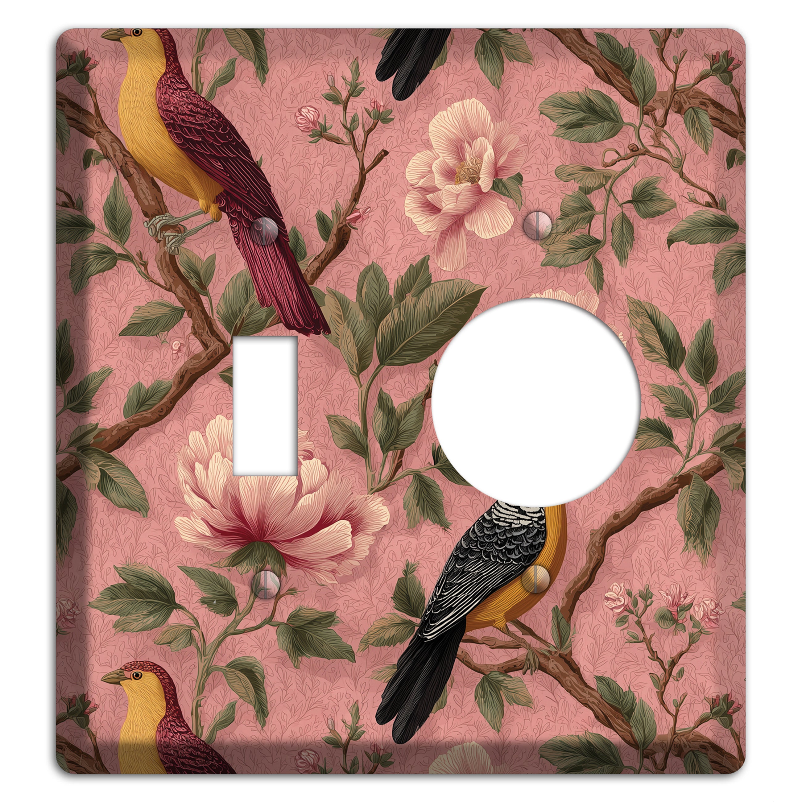 Peony & Perch Toggle / Receptacle Wallplate