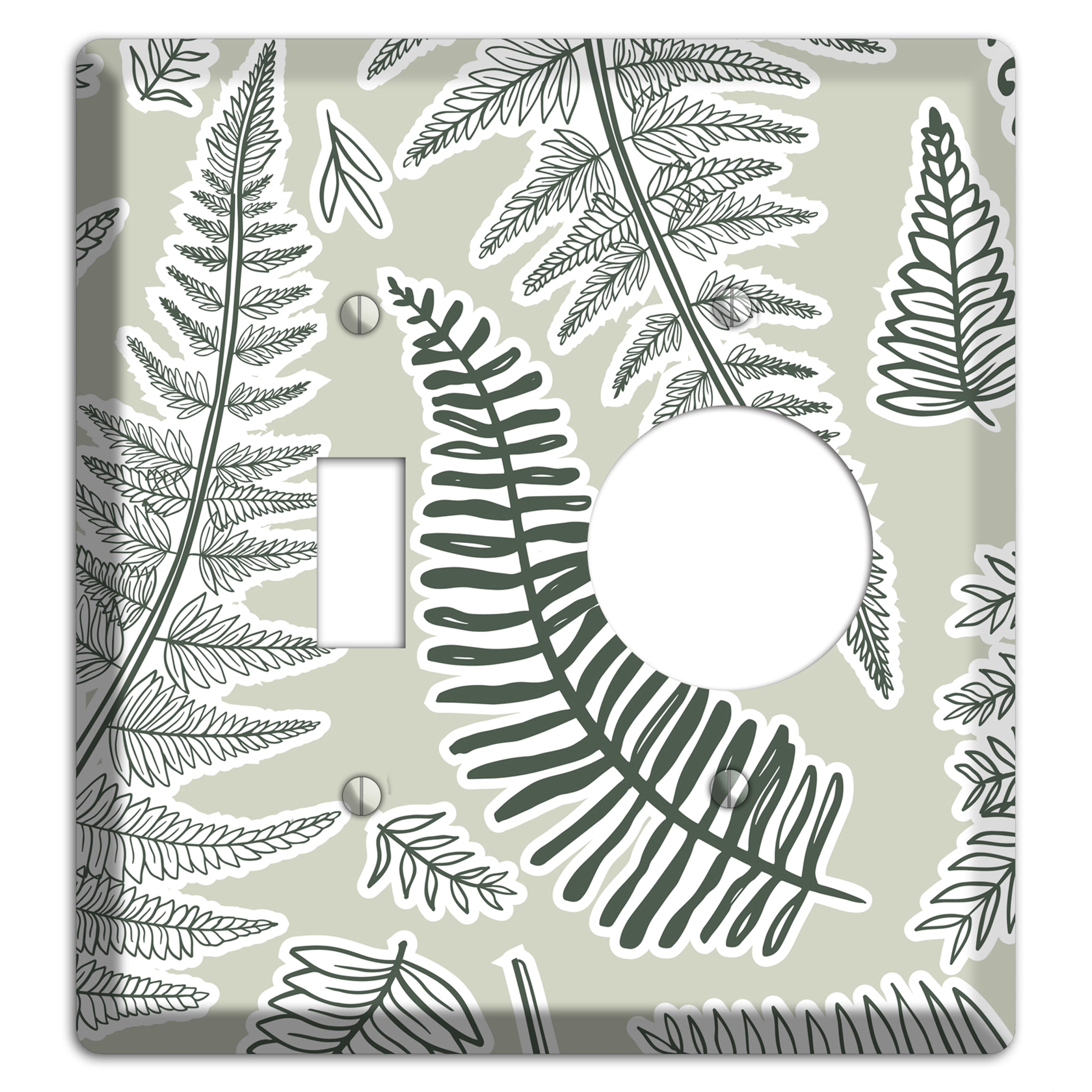 Forest Floor Scatter Toggle / Receptacle Wallplate