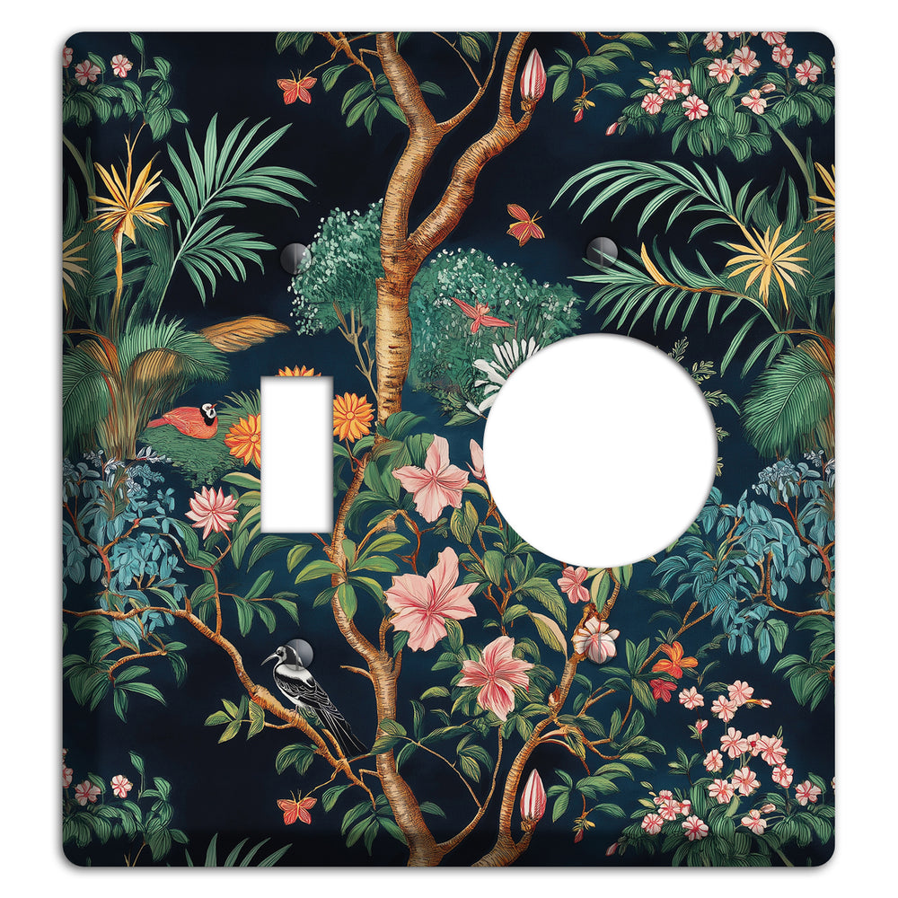 Jungle Nocturne Toggle / Receptacle Wallplate