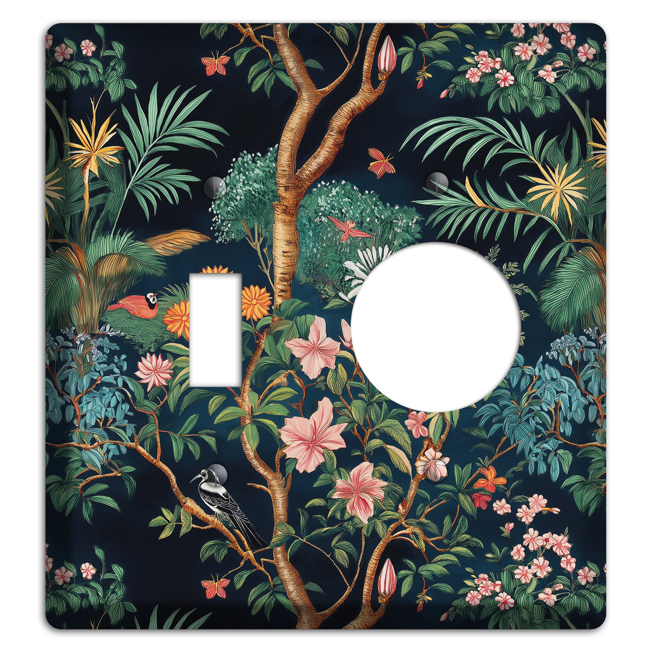 Jungle Nocturne Toggle / Receptacle Wallplate