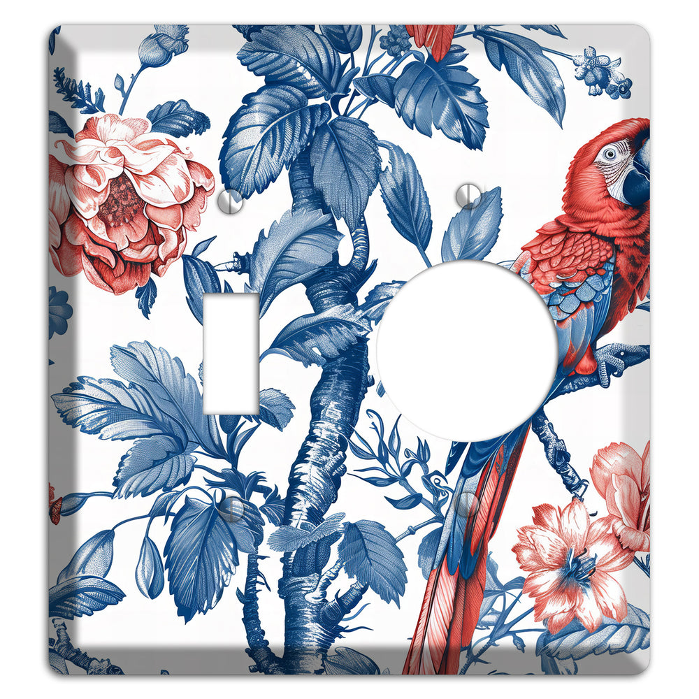 Scarlet in Bloom Toggle / Receptacle Wallplate