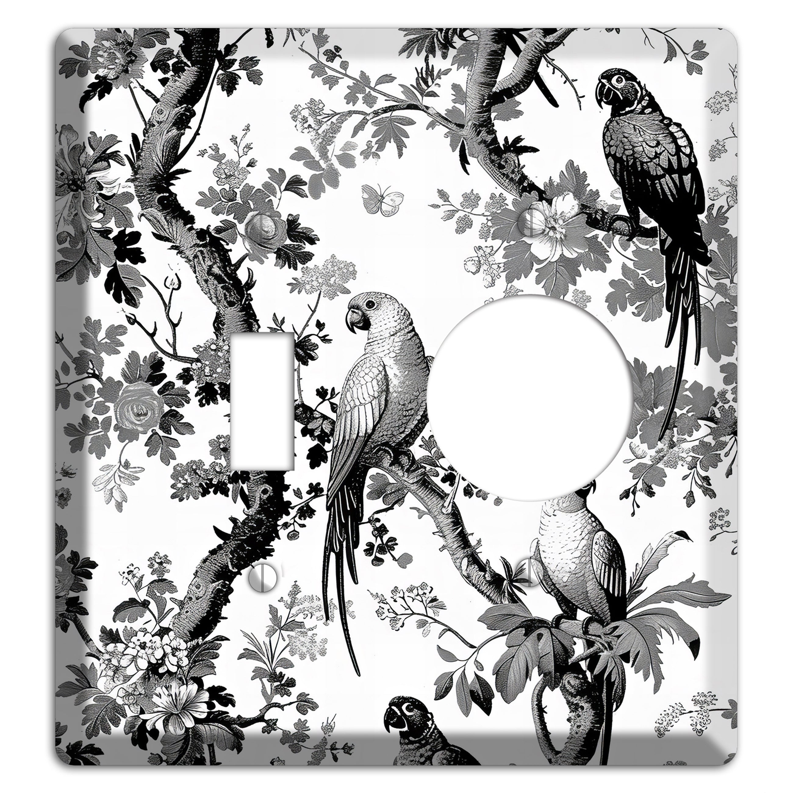 Parlor of Parrots Toggle / Receptacle Wallplate