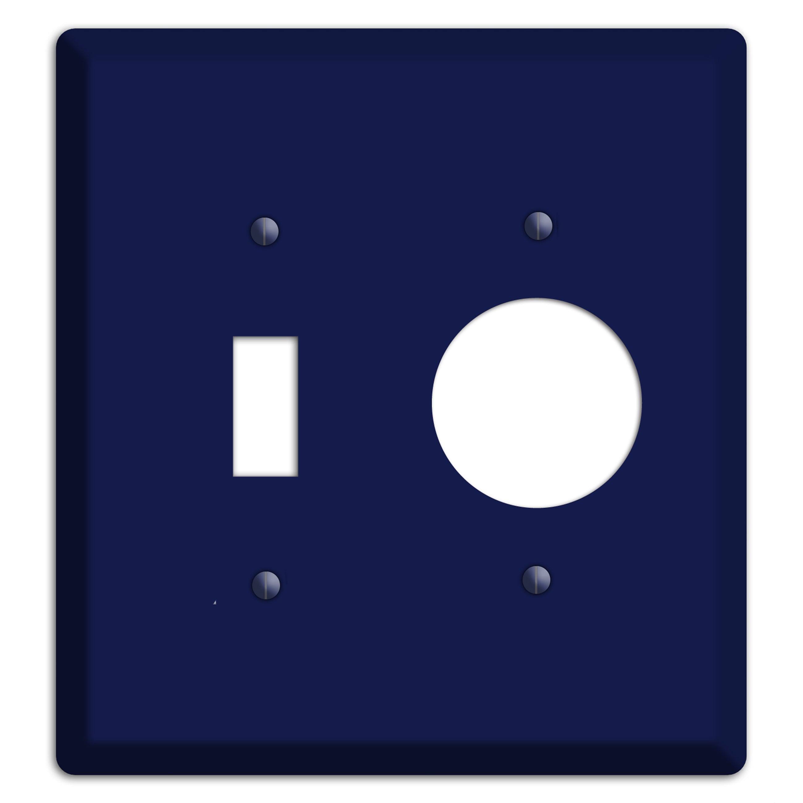 Baxter Midnight Navy Solid Toggle / Receptacle Wallplate