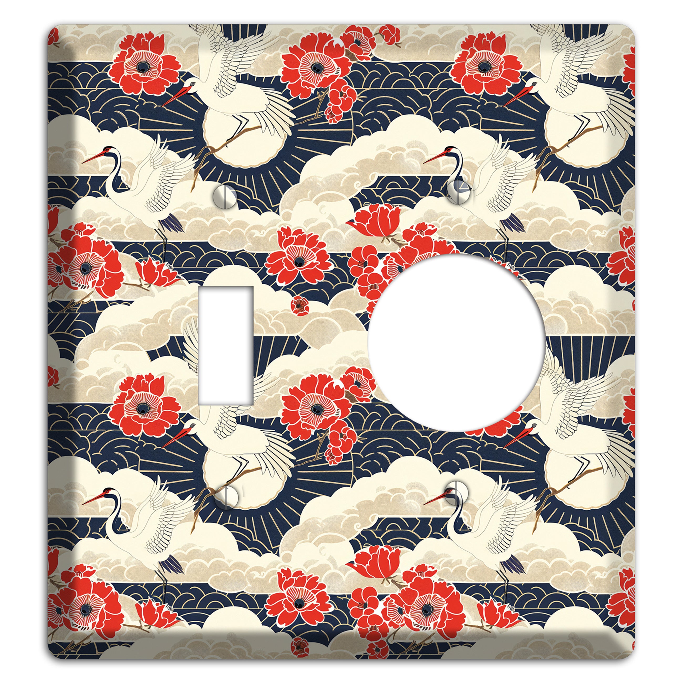 Crimson Peony Ascent Toggle / Receptacle Wallplate