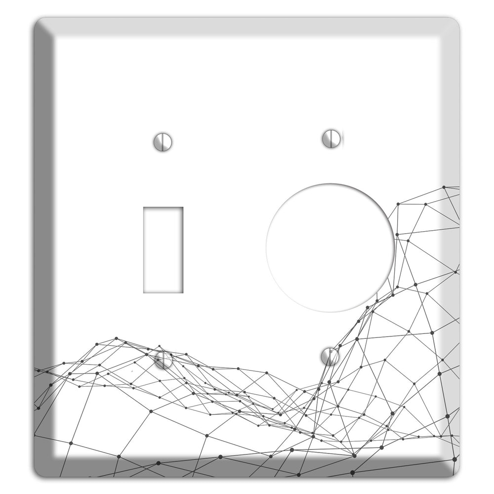 Lattice Wave Surge Toggle / Receptacle Wallplate