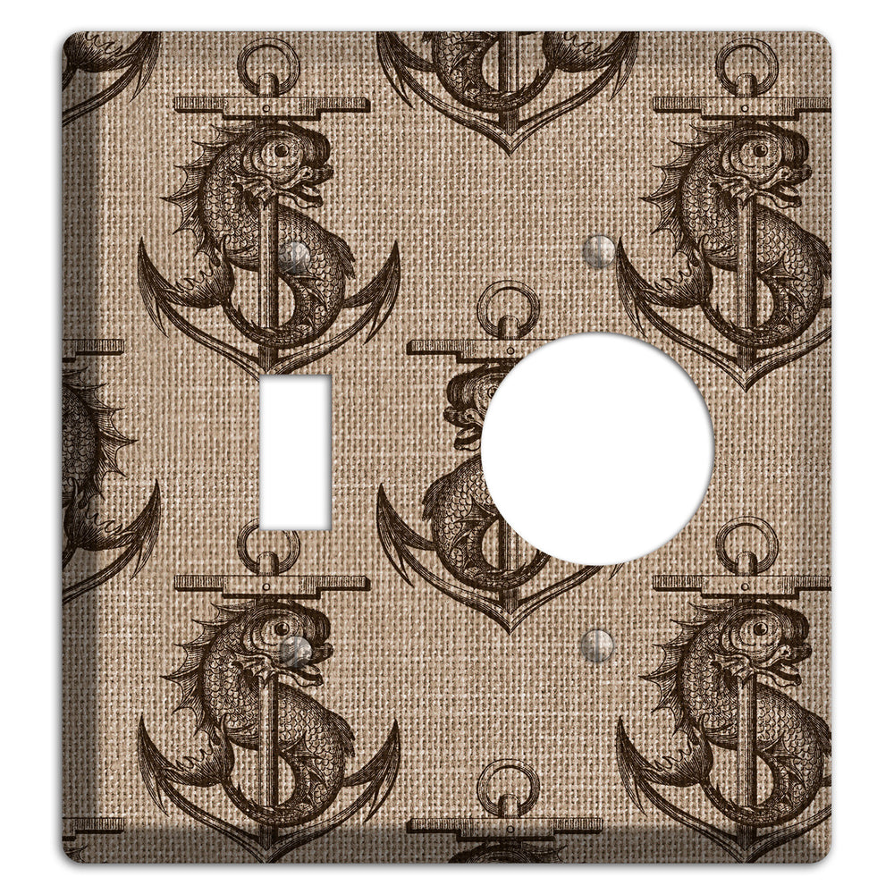 Anchor & Leviathan Toggle / Receptacle Wallplate
