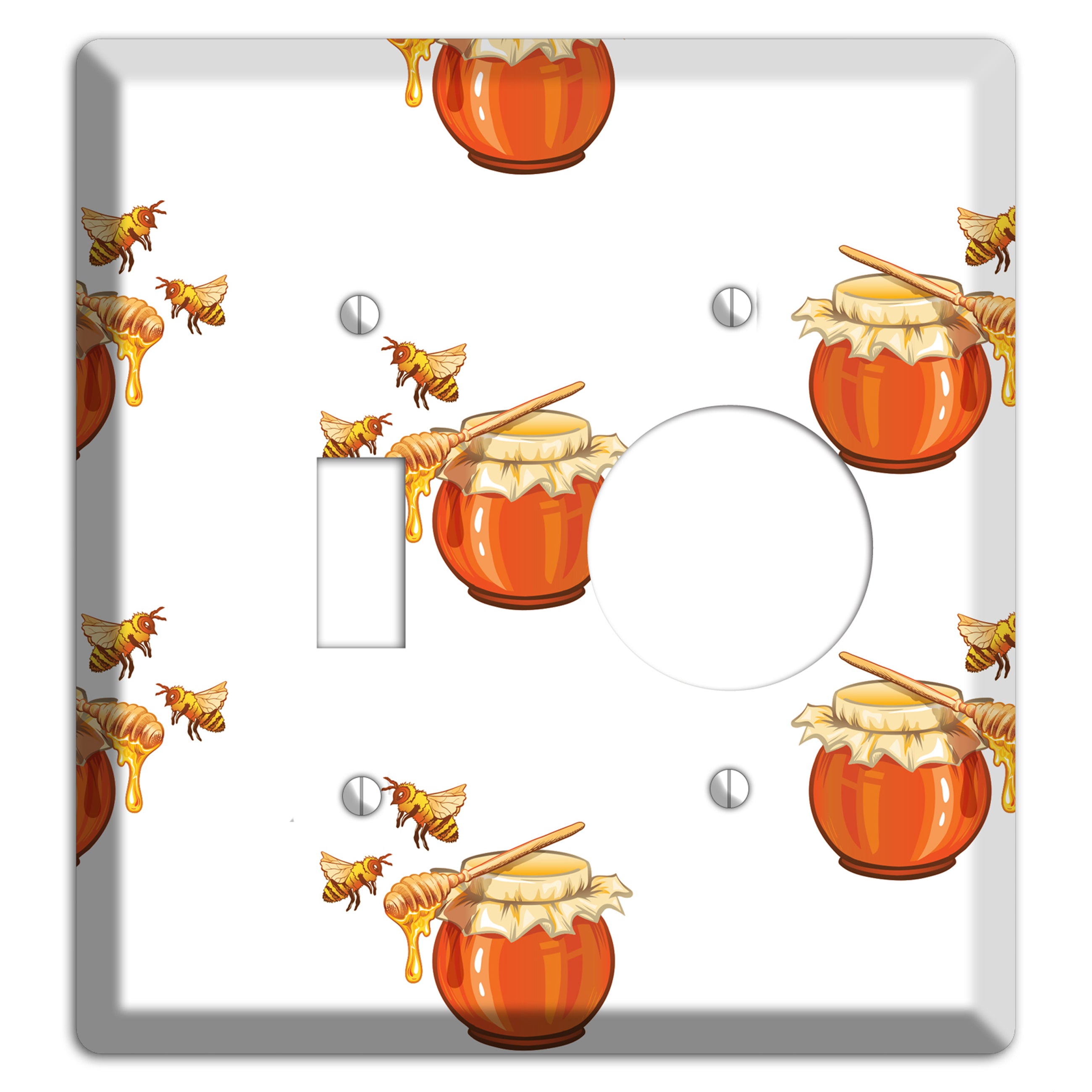 Honey & Hive Toggle / Receptacle Wallplate