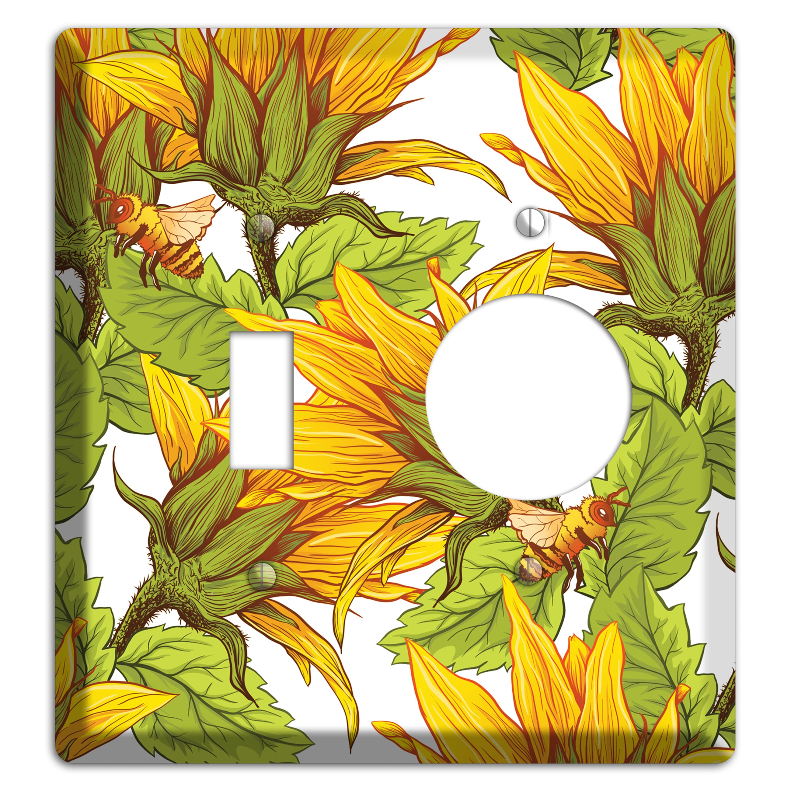 Pollen & Wings Toggle / Receptacle Wallplate