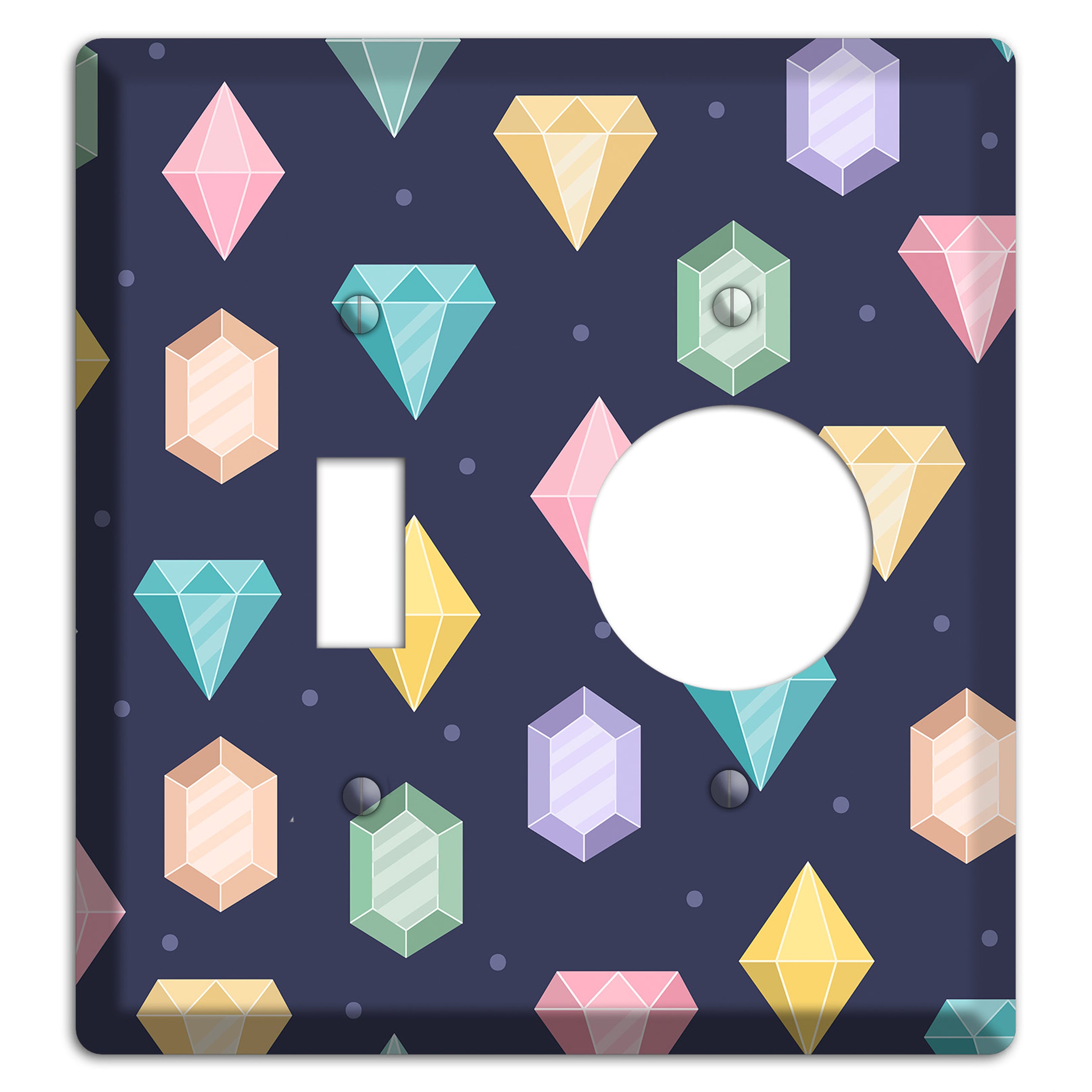 Sparkle Gems Toggle / Receptacle Wallplate