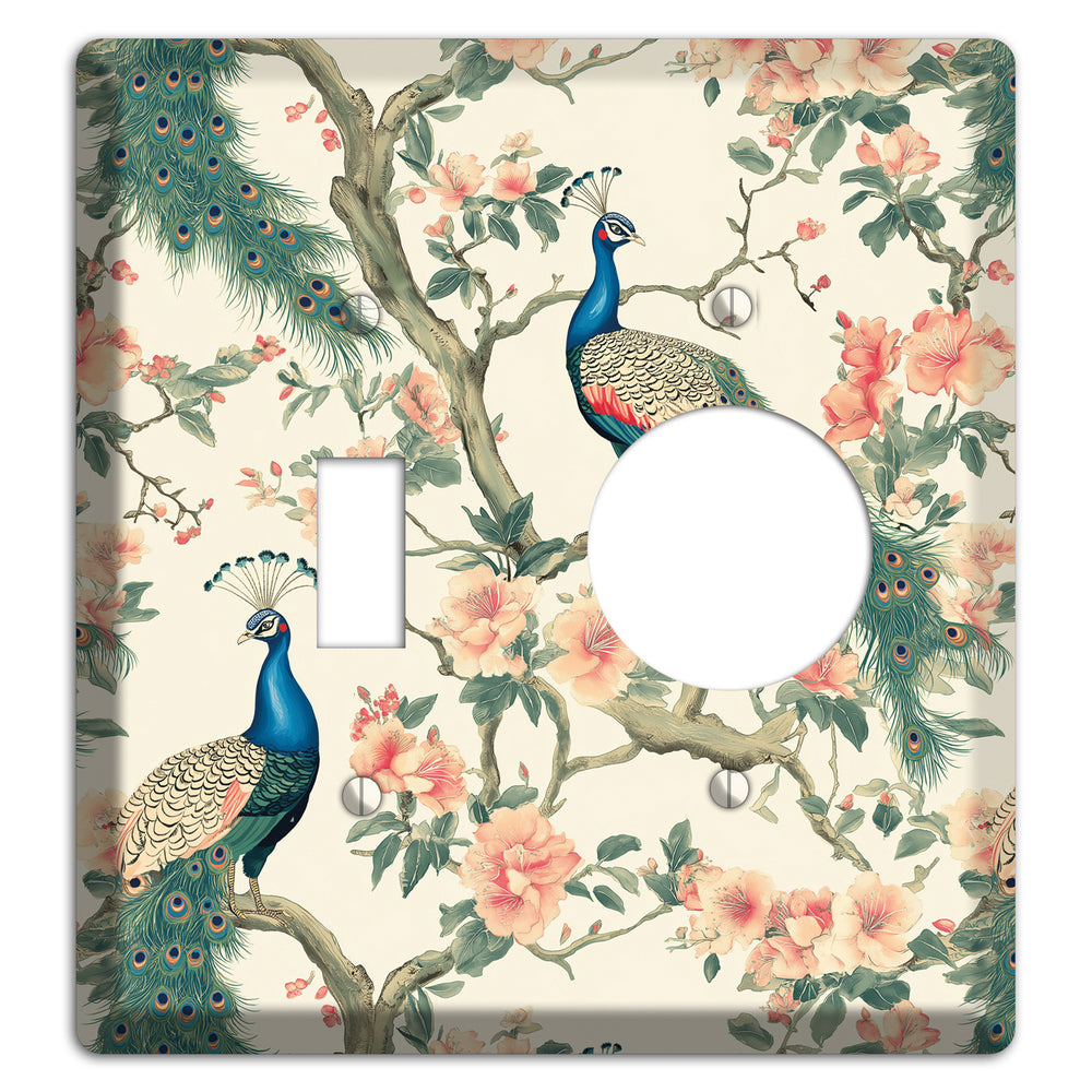 Imperial Plumage Garden Toggle / Receptacle Wallplate