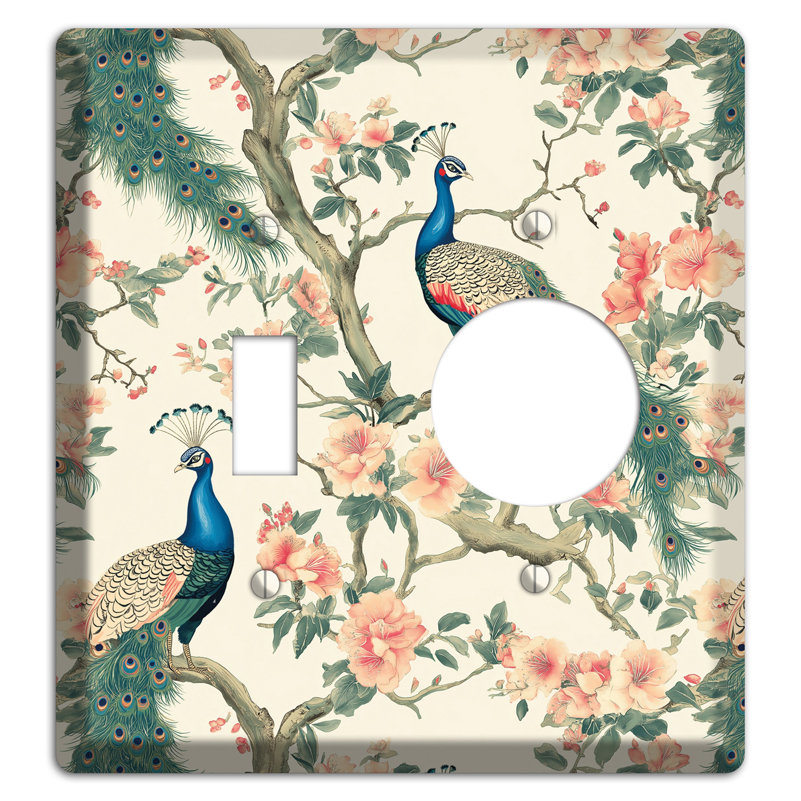 Imperial Plumage Garden Toggle / Receptacle Wallplate