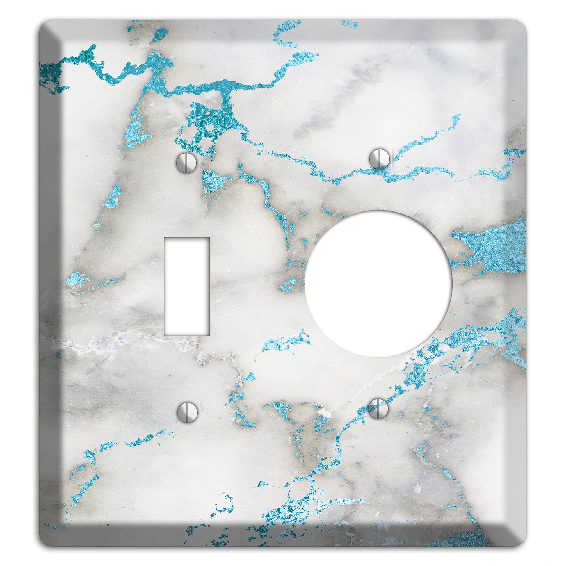 Gumbo Marble Toggle / Receptacle Wallplate