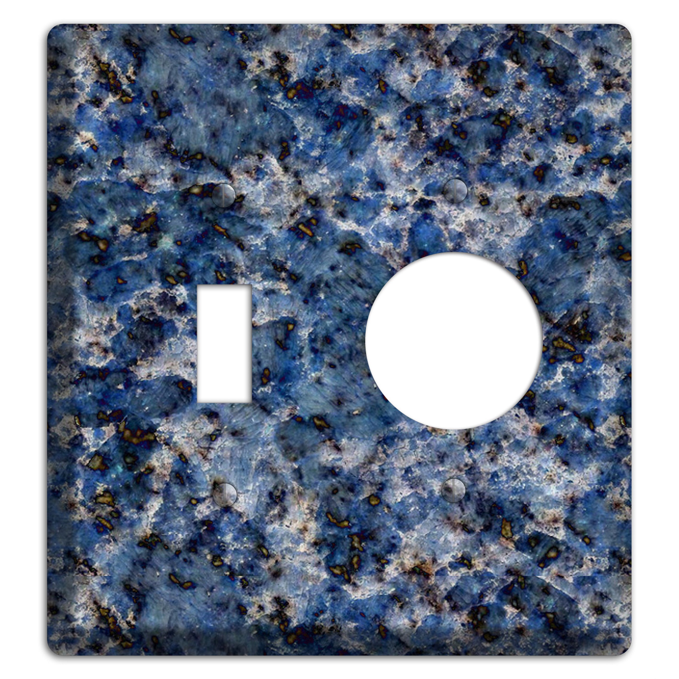 Blue Bahia Granite Toggle / Receptacle Wallplate