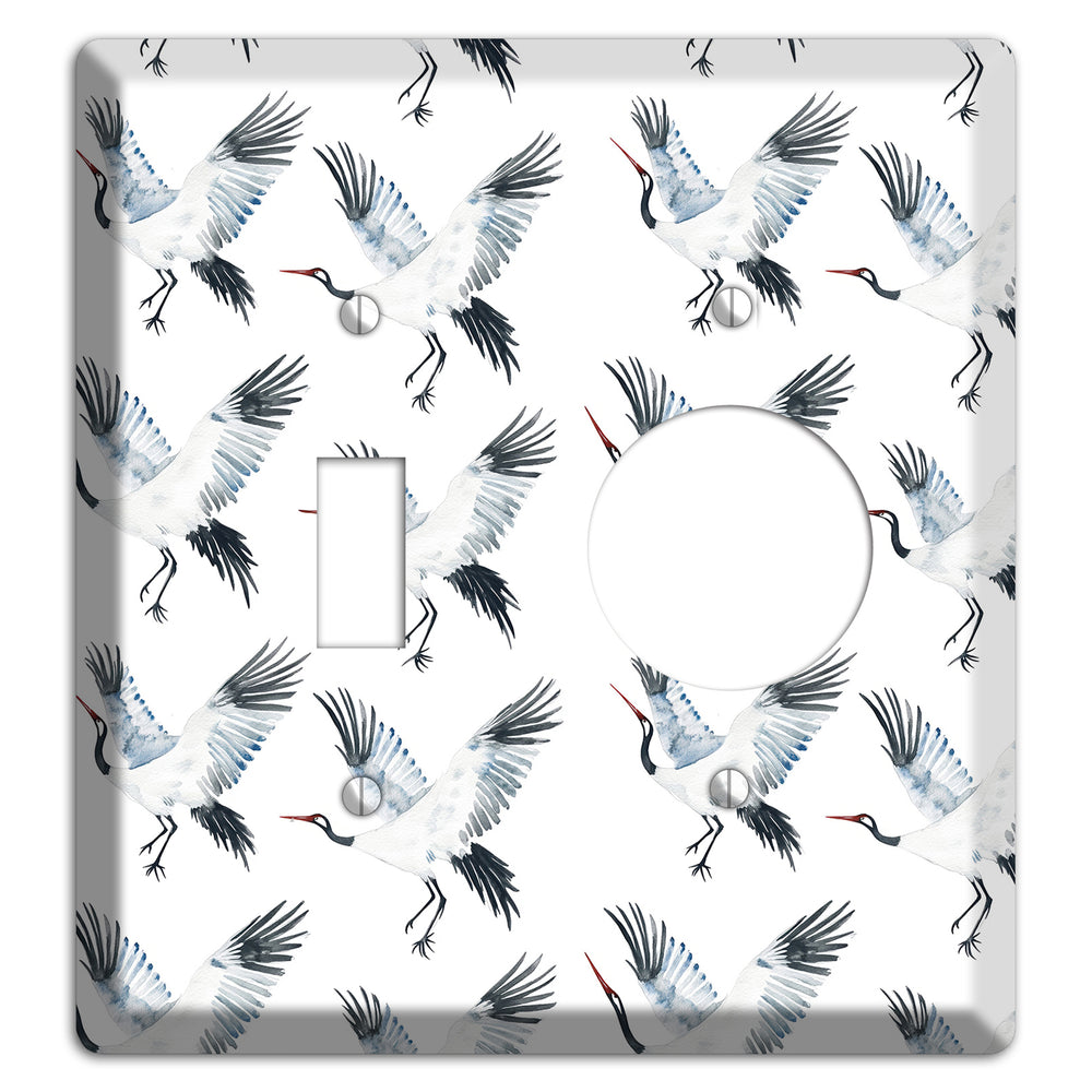 Silver Wing Ascent Toggle / Receptacle Wallplate