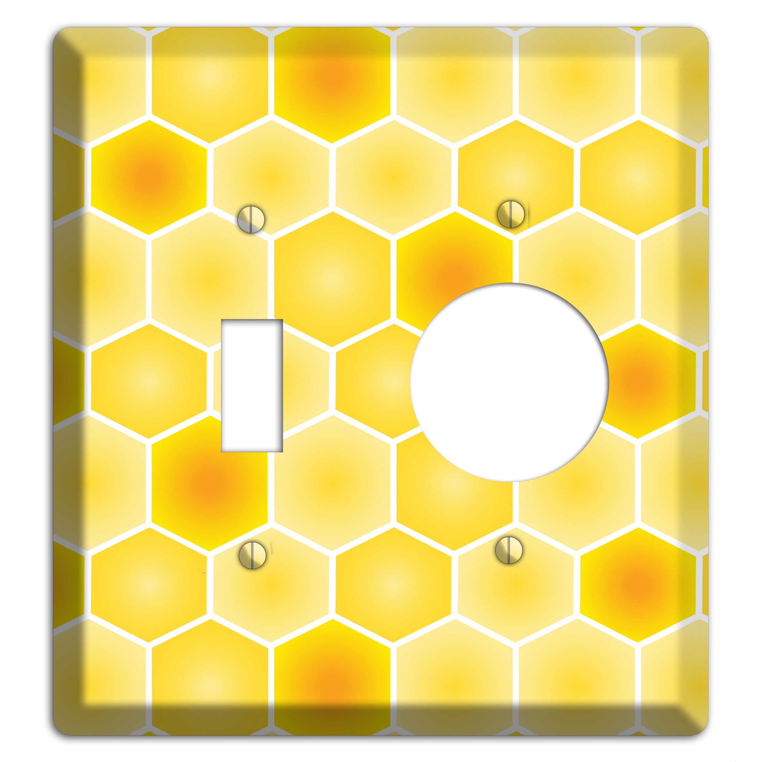Liquid Gold Lattice Toggle / Receptacle Wallplate