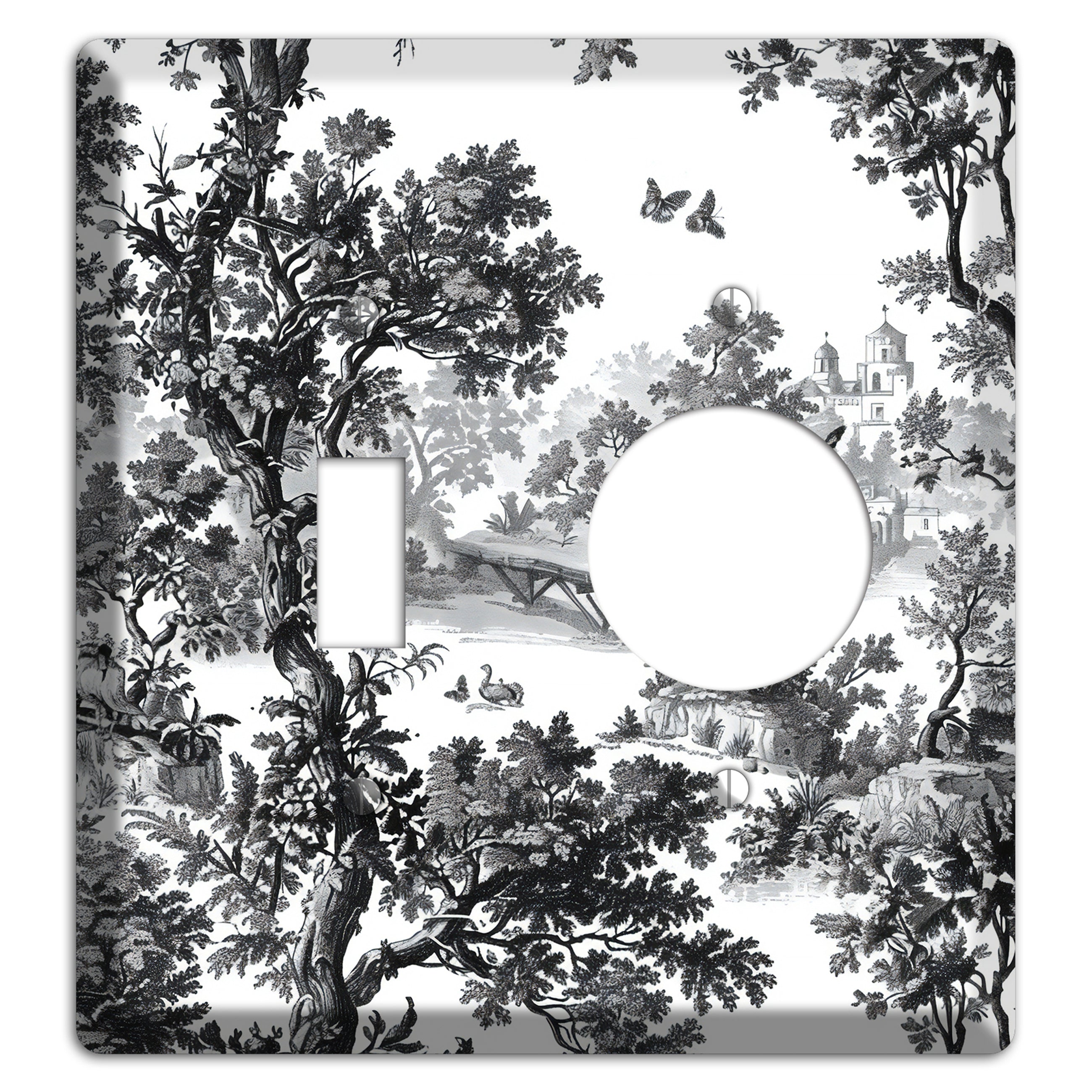 Woodland Chapel Mist Toggle / Receptacle Wallplate