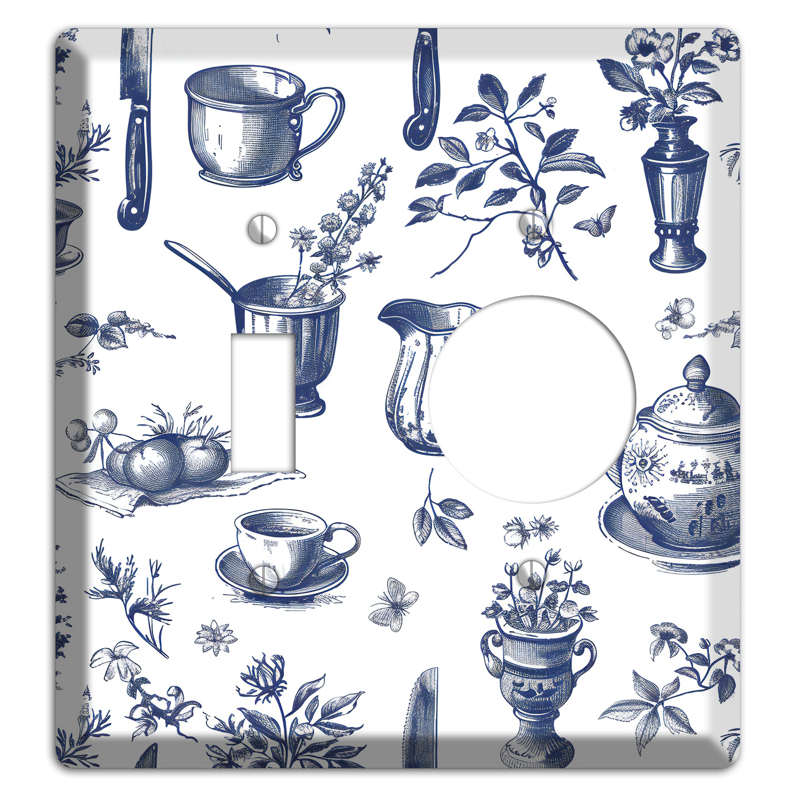 Pantry & Petals Toggle / Receptacle Wallplate