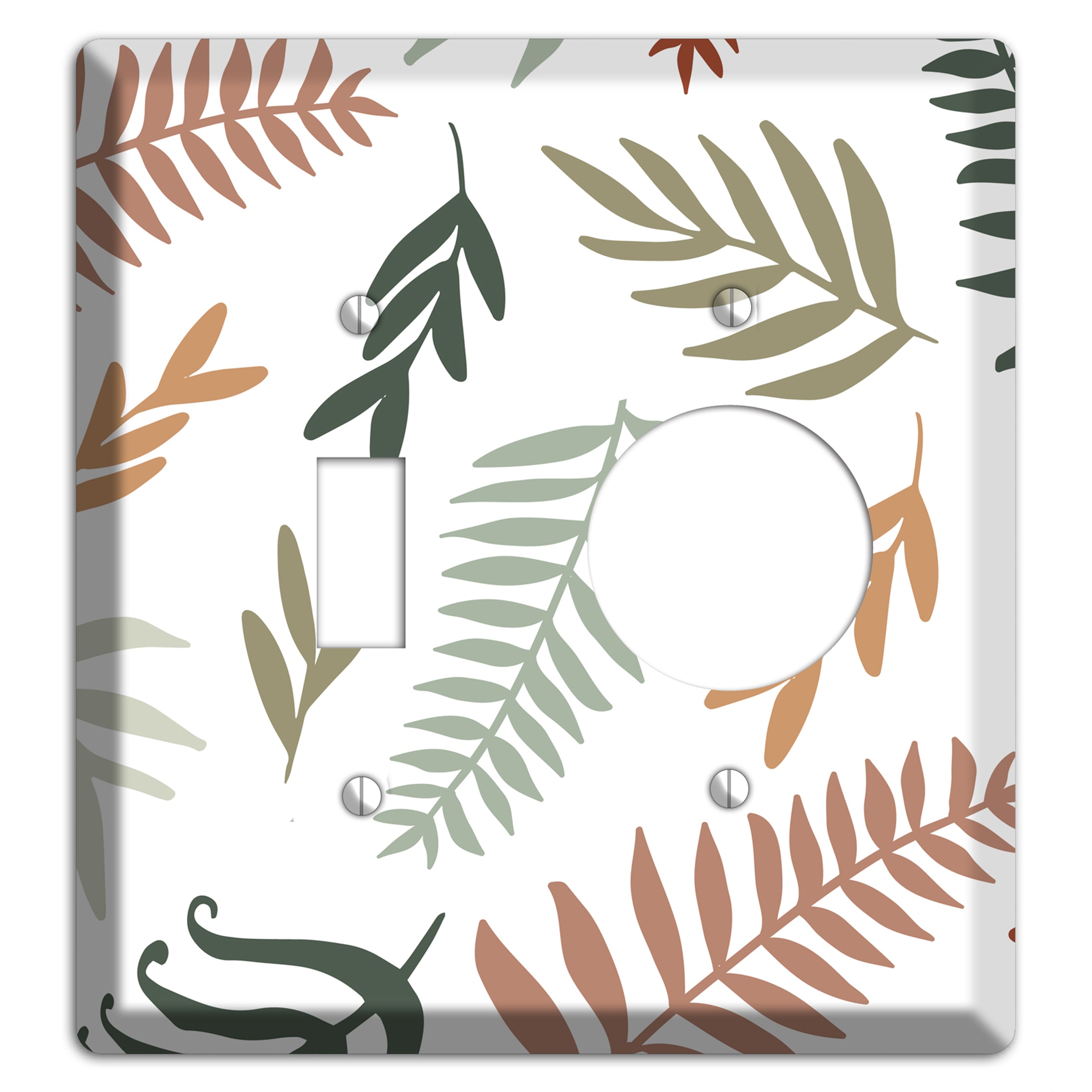 Foliage Adrift Toggle / Receptacle Wallplate