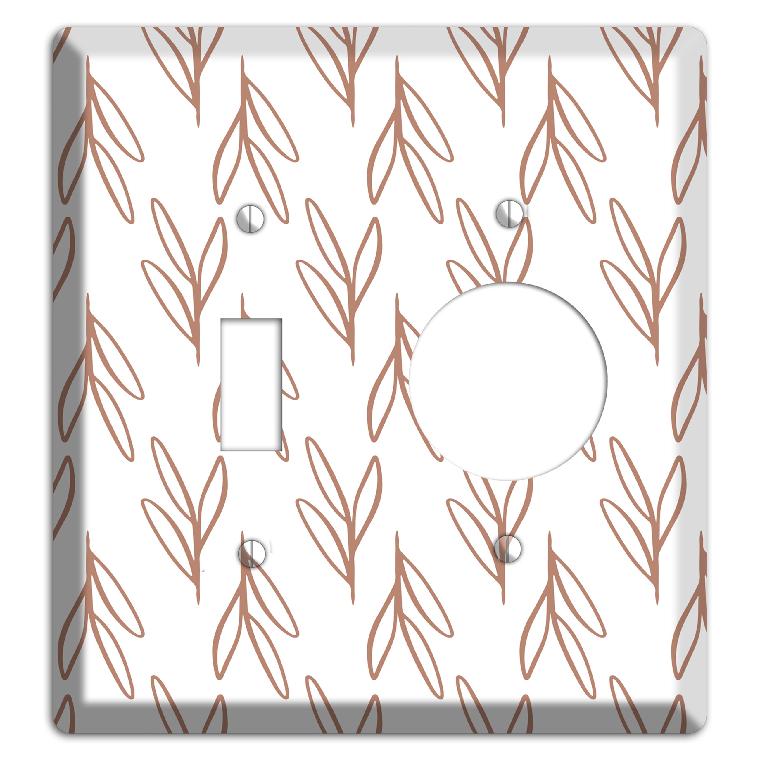 Whisper & Stem Toggle / Receptacle Wallplate