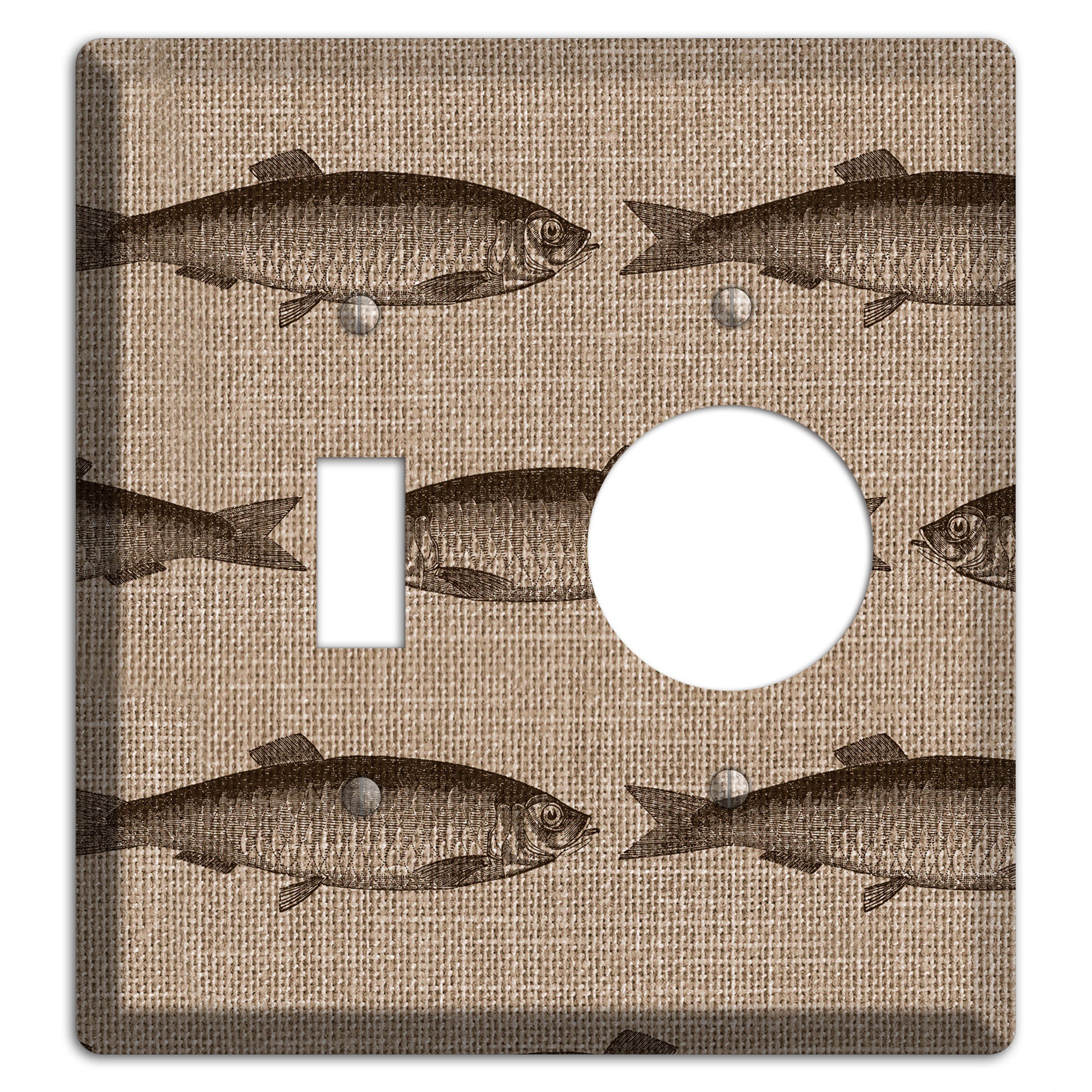 Shoal Sketch Toggle / Receptacle Wallplate